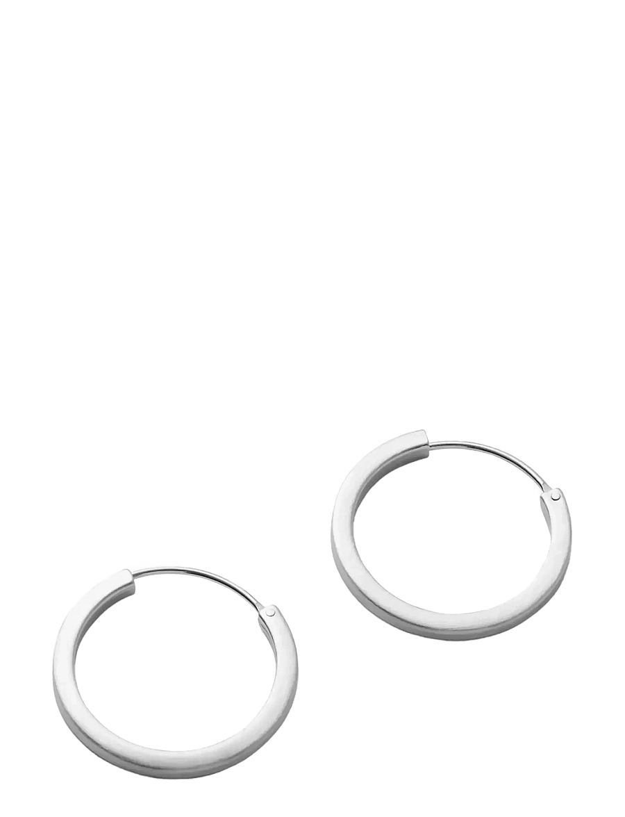 Pernille Corydon - Small Circle Line Hoops - recycled sterling silver - 0
