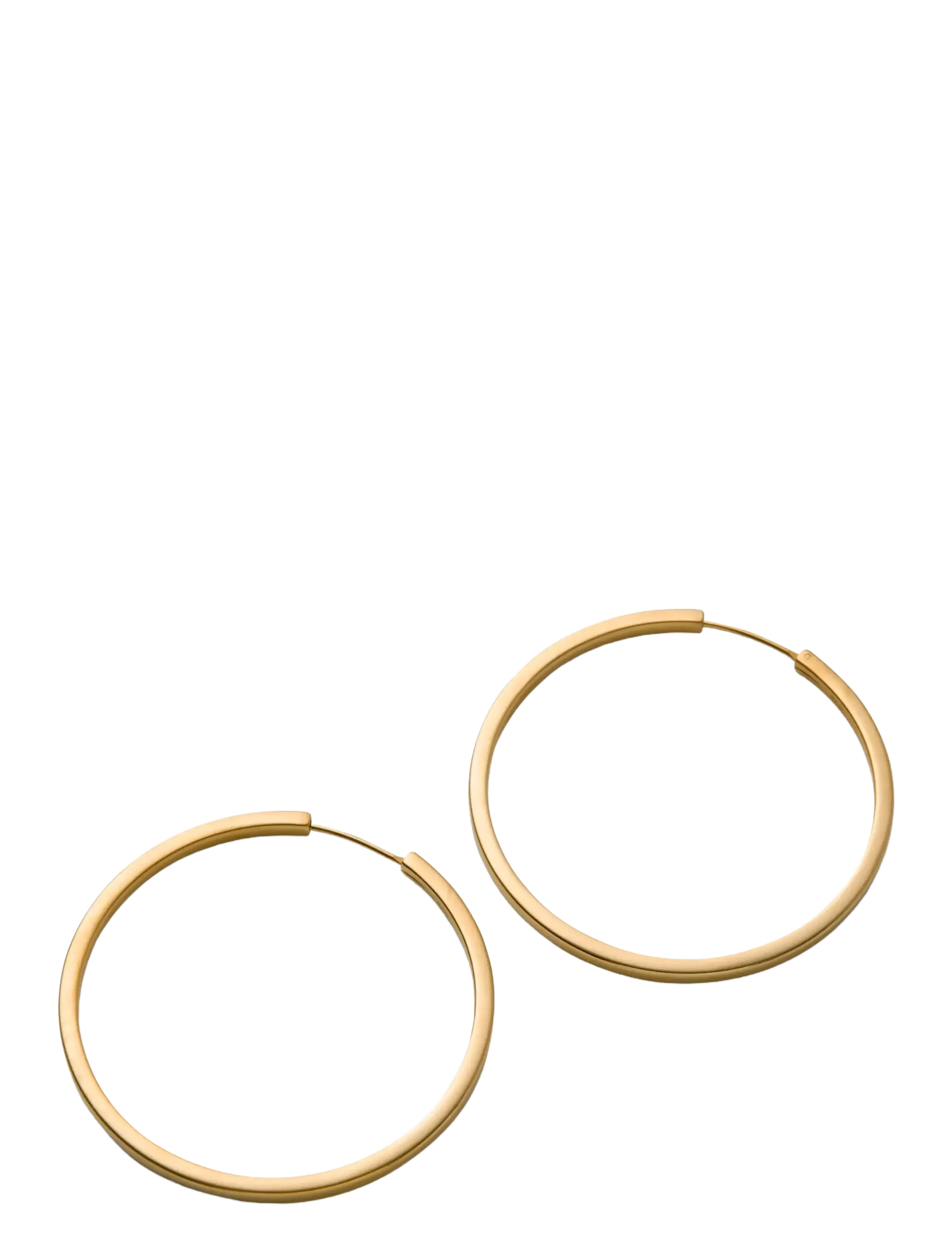 Pernille Corydon Large Circle Line Hoops - Accessoires - GOLD PLATED RECYCLED STERLING SILVER / gold