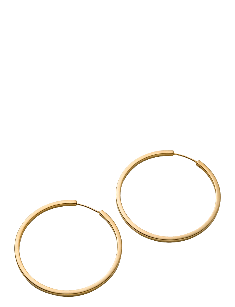 Pernille Corydon - Large Circle Line Hoops - hoops - gold plated recycled sterling silver - 1