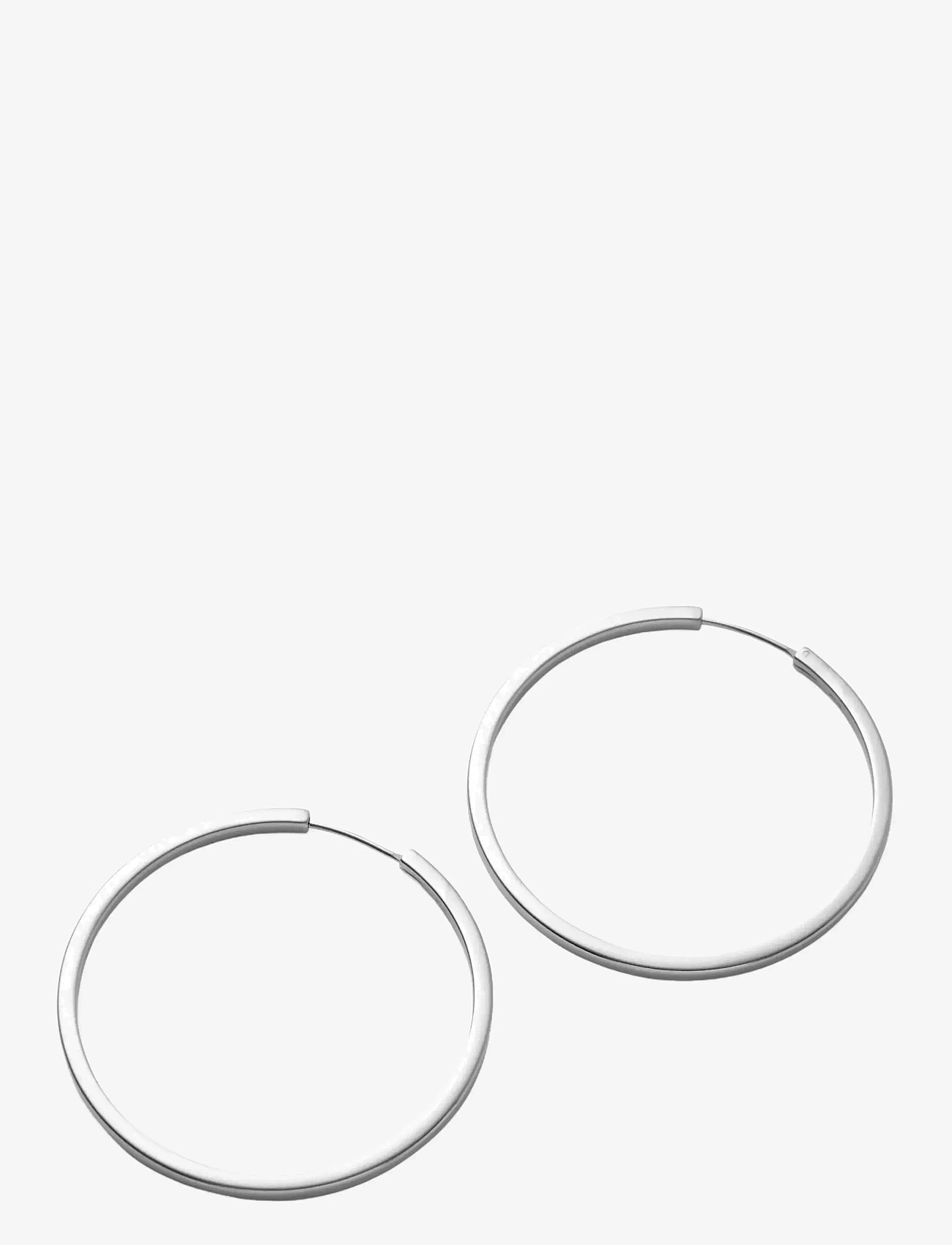 Pernille Corydon - Large Circle Line Hoops - recycled sterling silver - 1