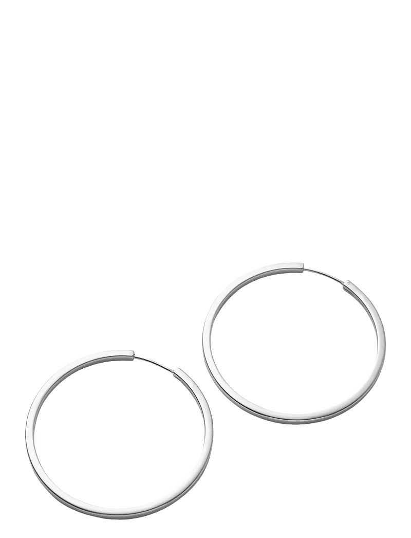 Pernille Corydon - Large Circle Line Hoops - recycled sterling silver - 1