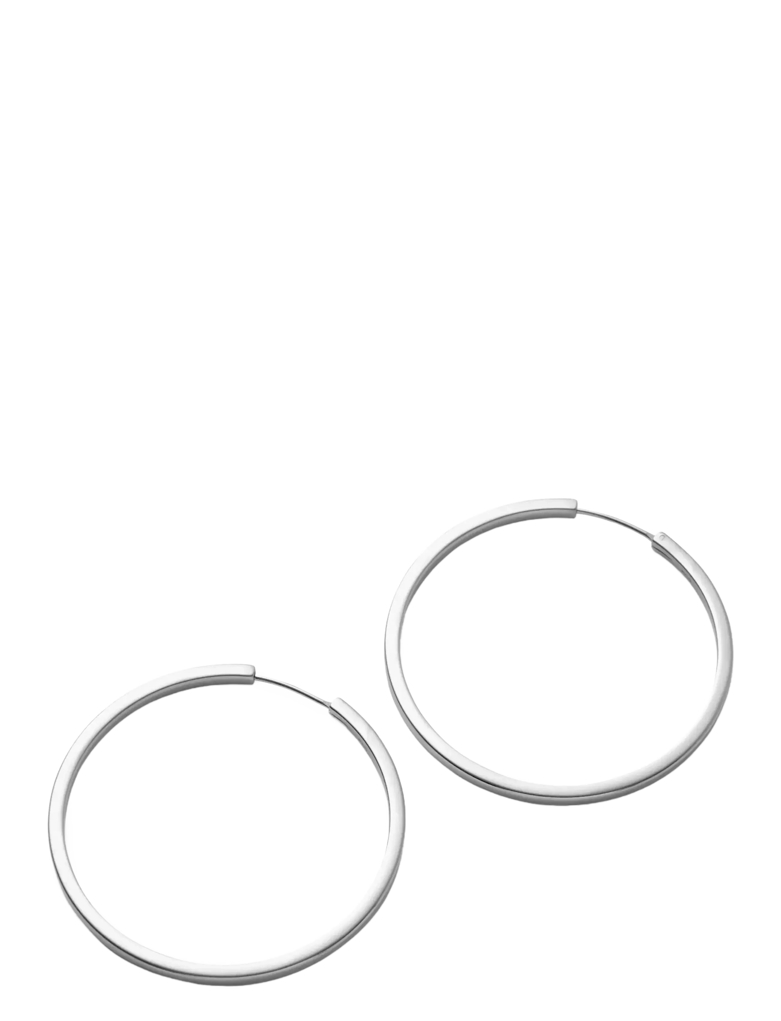 Pernille Corydon Large Circle Line Hoops - Ehted - RECYCLED STERLING SILVER / silver