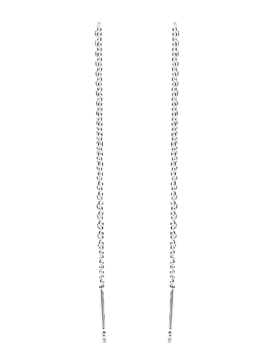 Pernille Corydon Plain Earchains - Örhängen - RECYCLED STERLING SILVER / silver