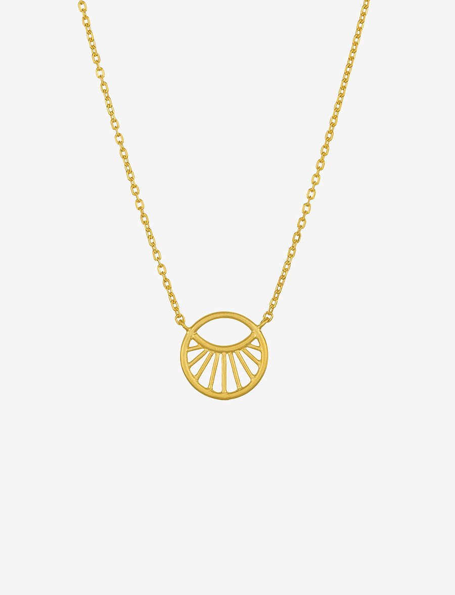 Pernille Corydon - Small Daylight Necklace - naszyjniki z wisiorkami - gold plated - 0