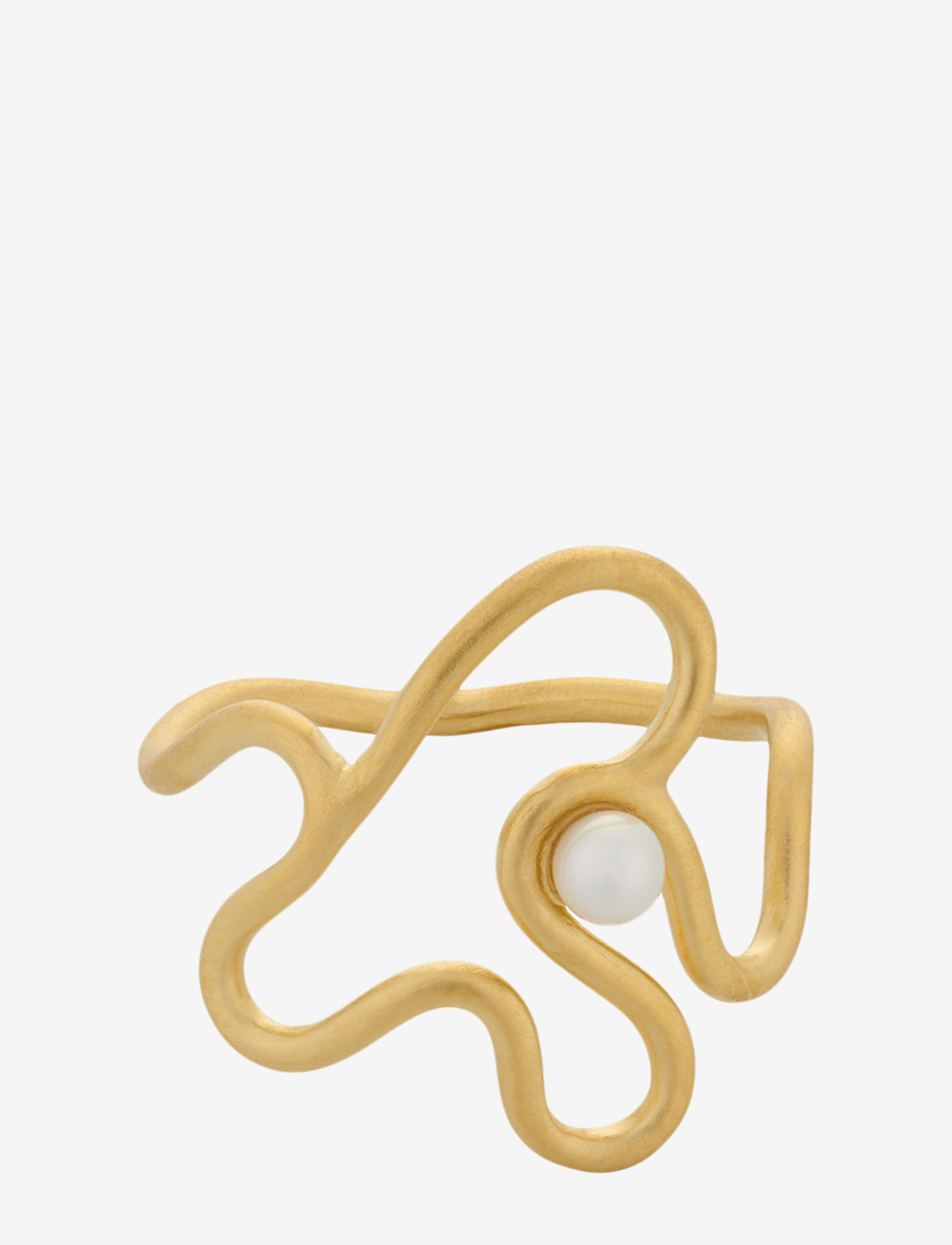 Pernille Corydon - Bay Pearl Ring - Fresh water pearl - gold plated - 1