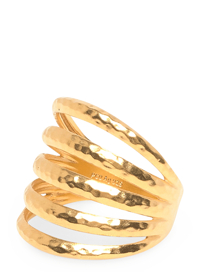 Pernille Corydon - Poetry Ring - ringe - gold plated recycled sterling silver - 0