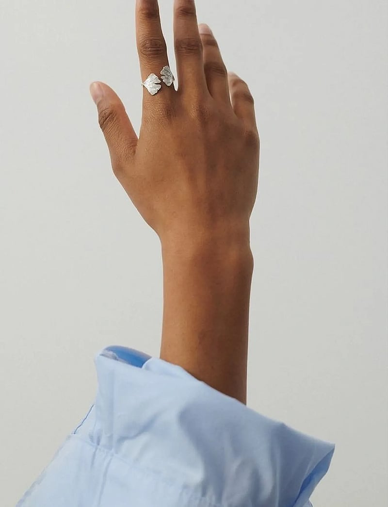 Pernille Corydon - Biloba Ring - ringe - silver - 0