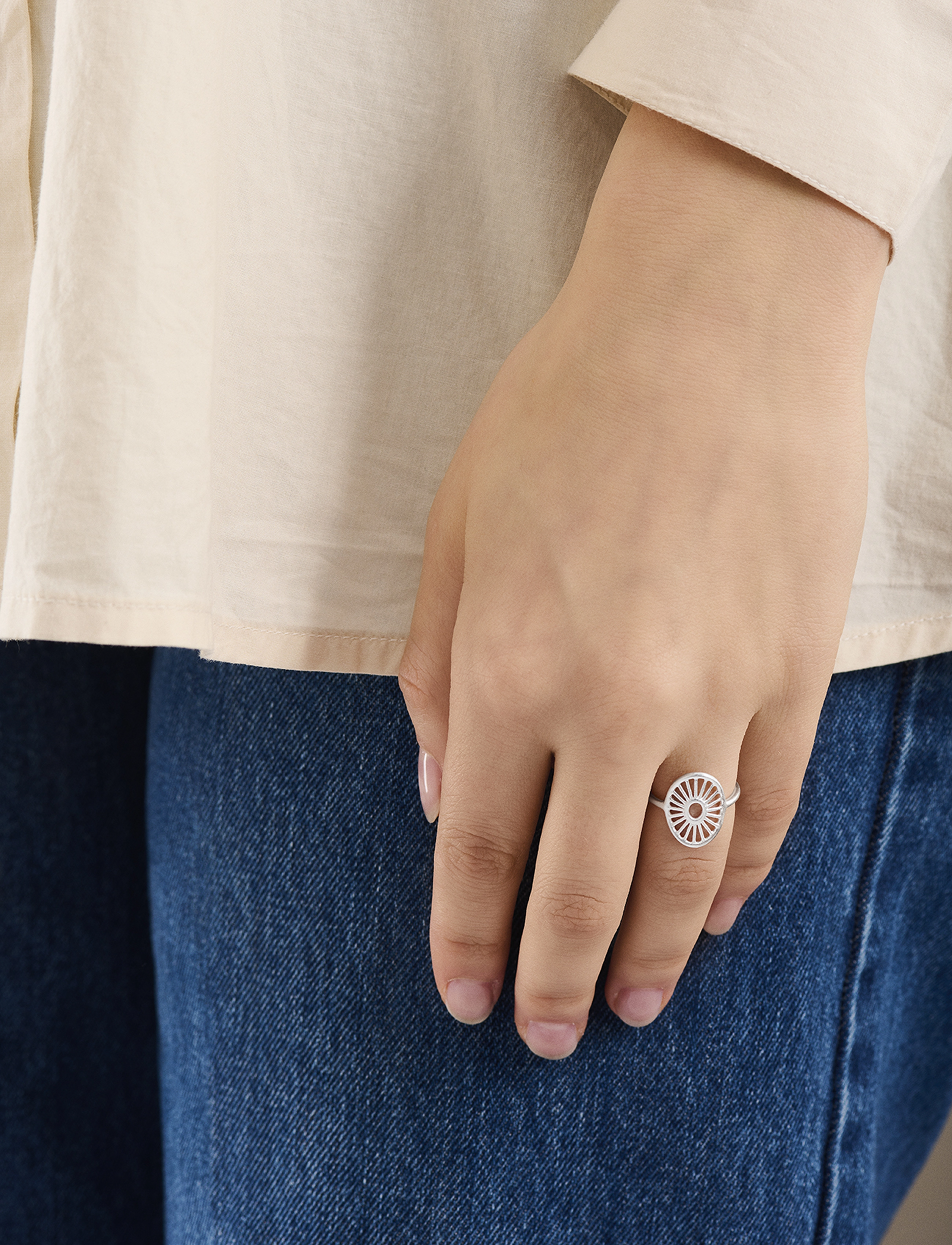 Pernille Corydon Small Daylight Ring, 50, Silver, Smykker > Ringe, Dame