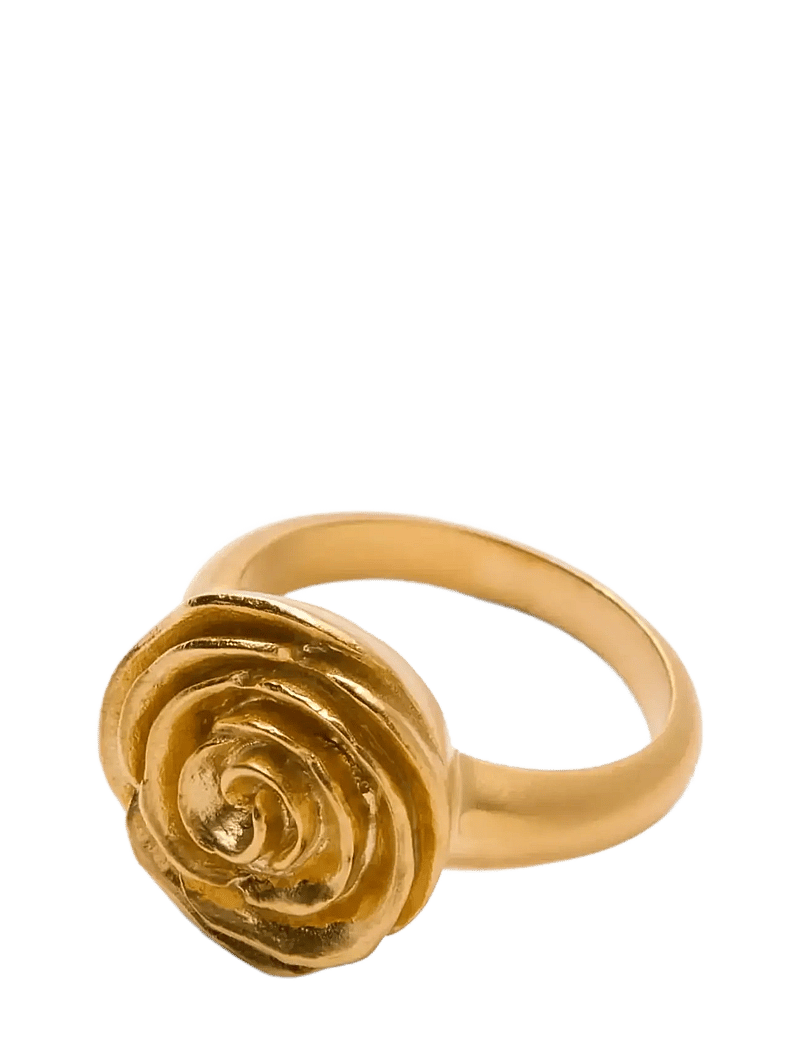 Pernille Corydon - Rose Ring - rings - gold plated recycled sterling silver - 1