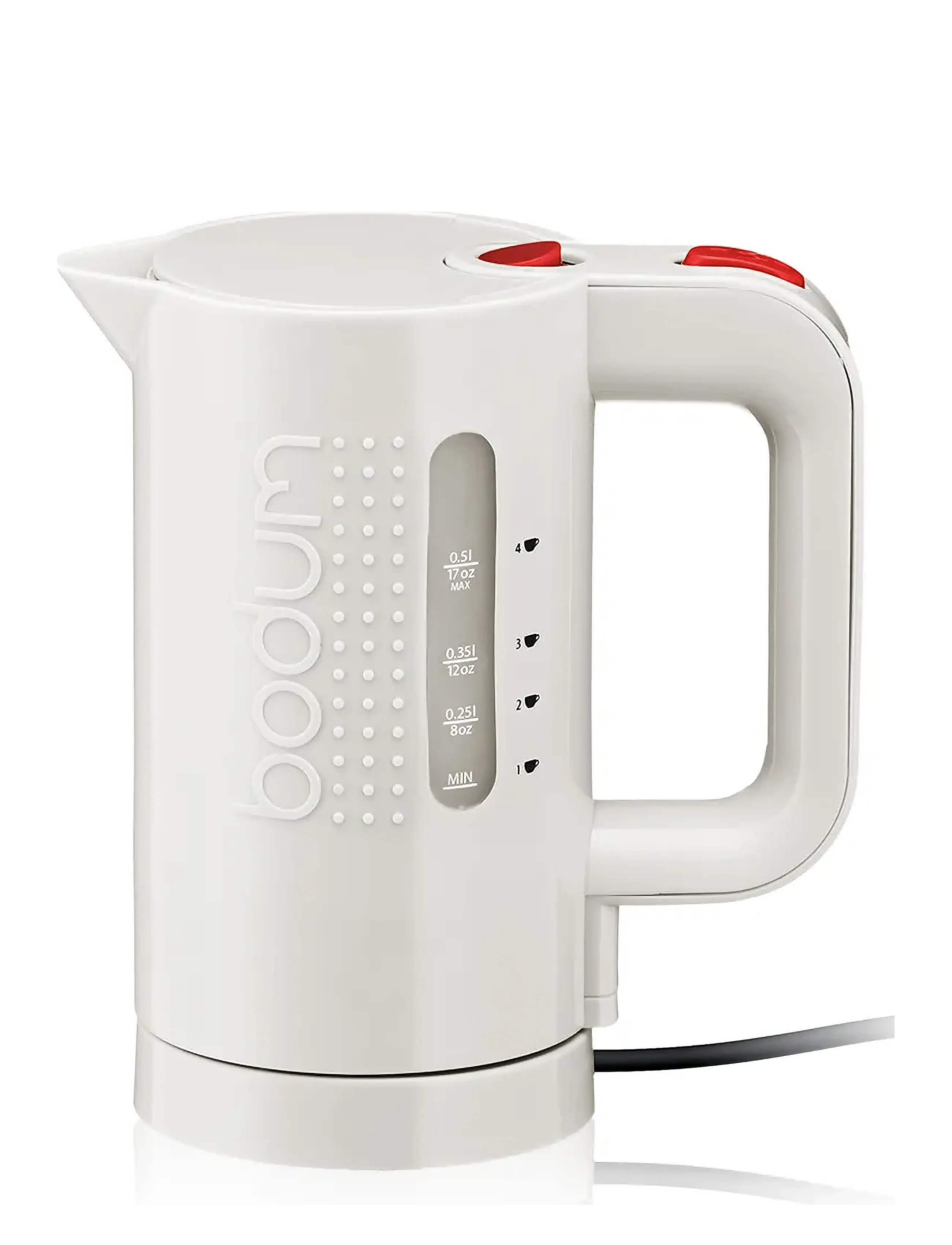 Bodum Bistro, Kedel og vandkoger, Hvid, Str: 0.5 L