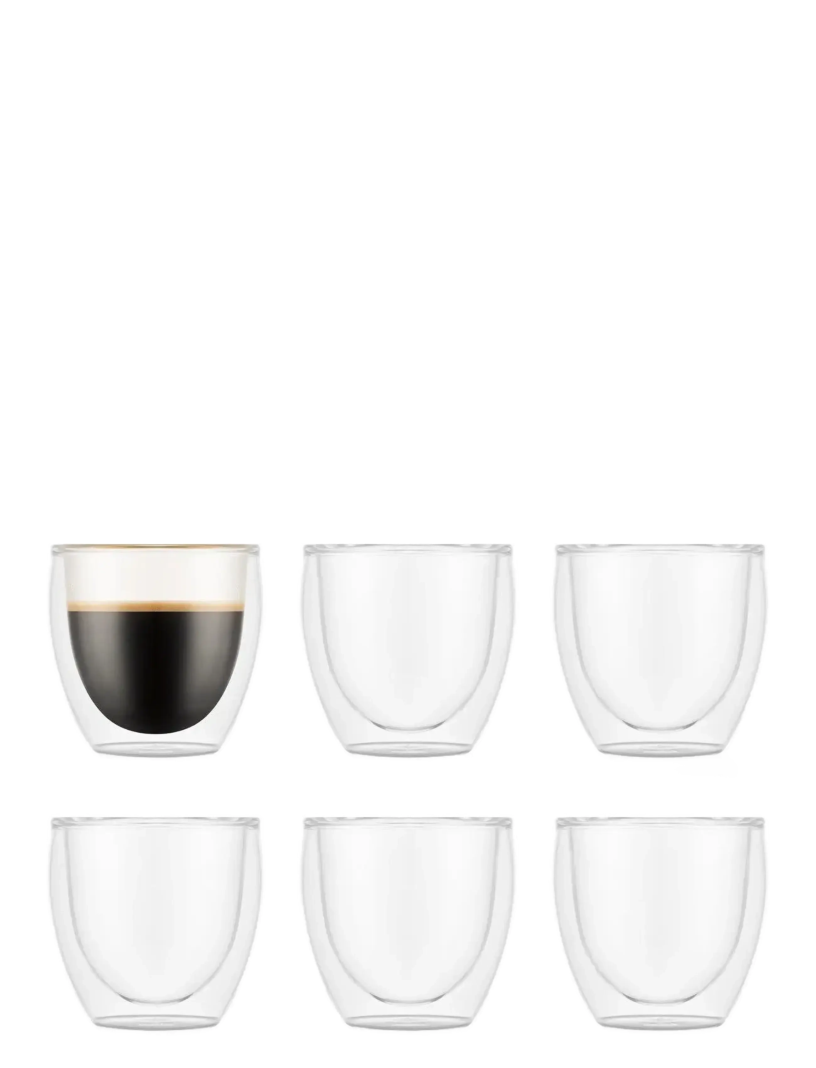 Bodum Pavina, 8 CL, Cups & Mugs, Silber - Espresso Cups, Homeware