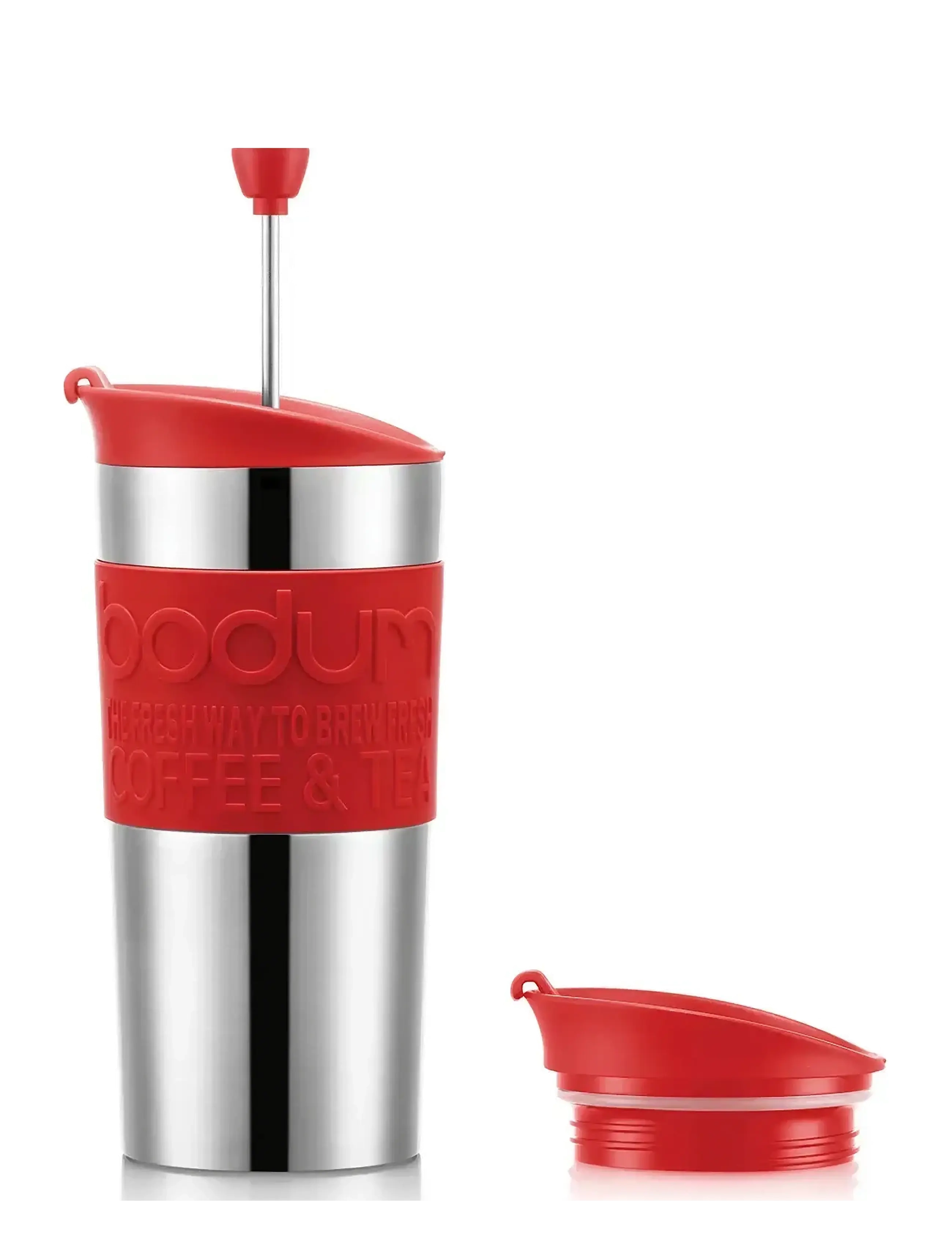 Bodum Travel Press Set, 35 CL, Coffee Makers, Rot - Press, Homeware