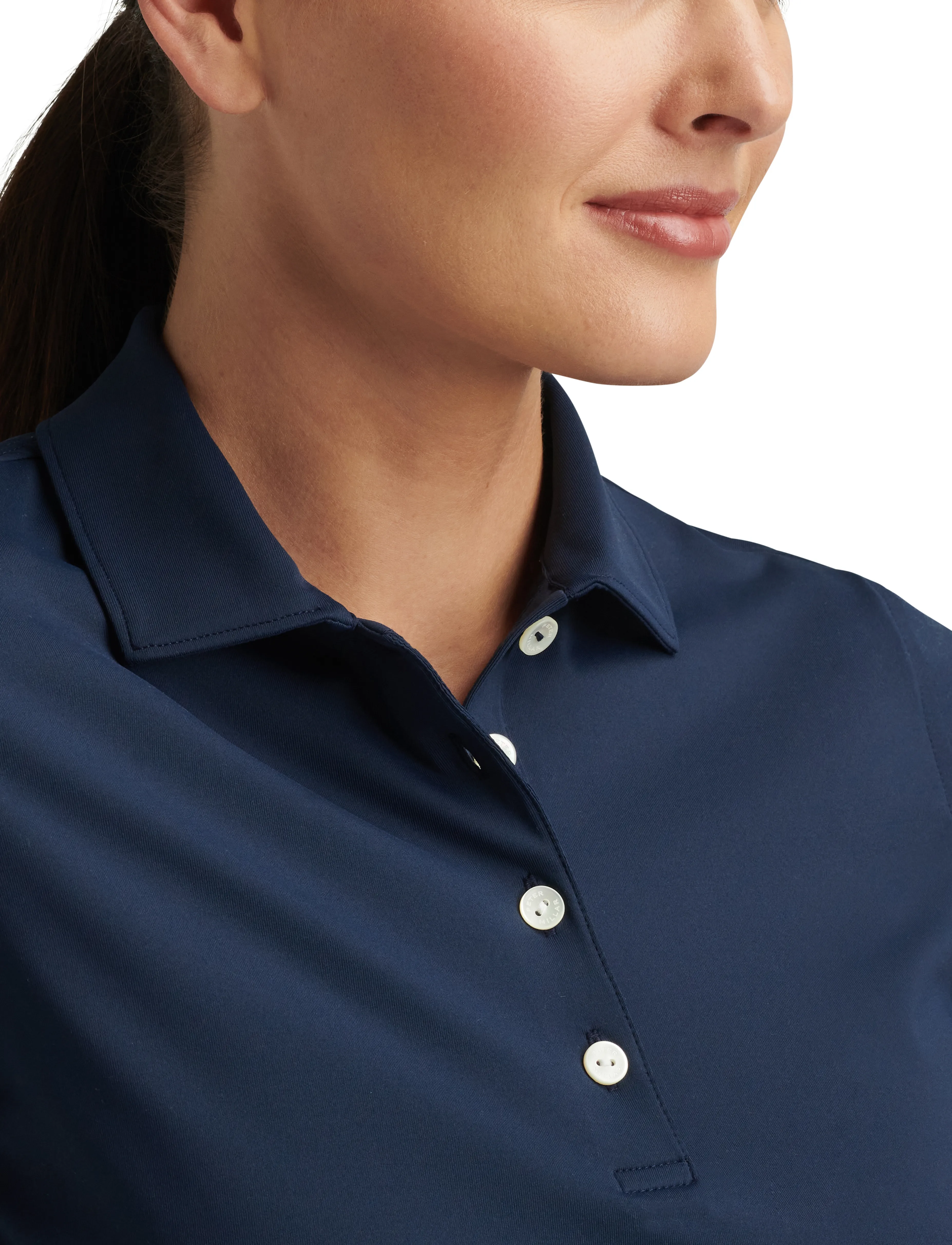 Peter Millar Short Sleeve Button Polo skjortor dam – bild 4