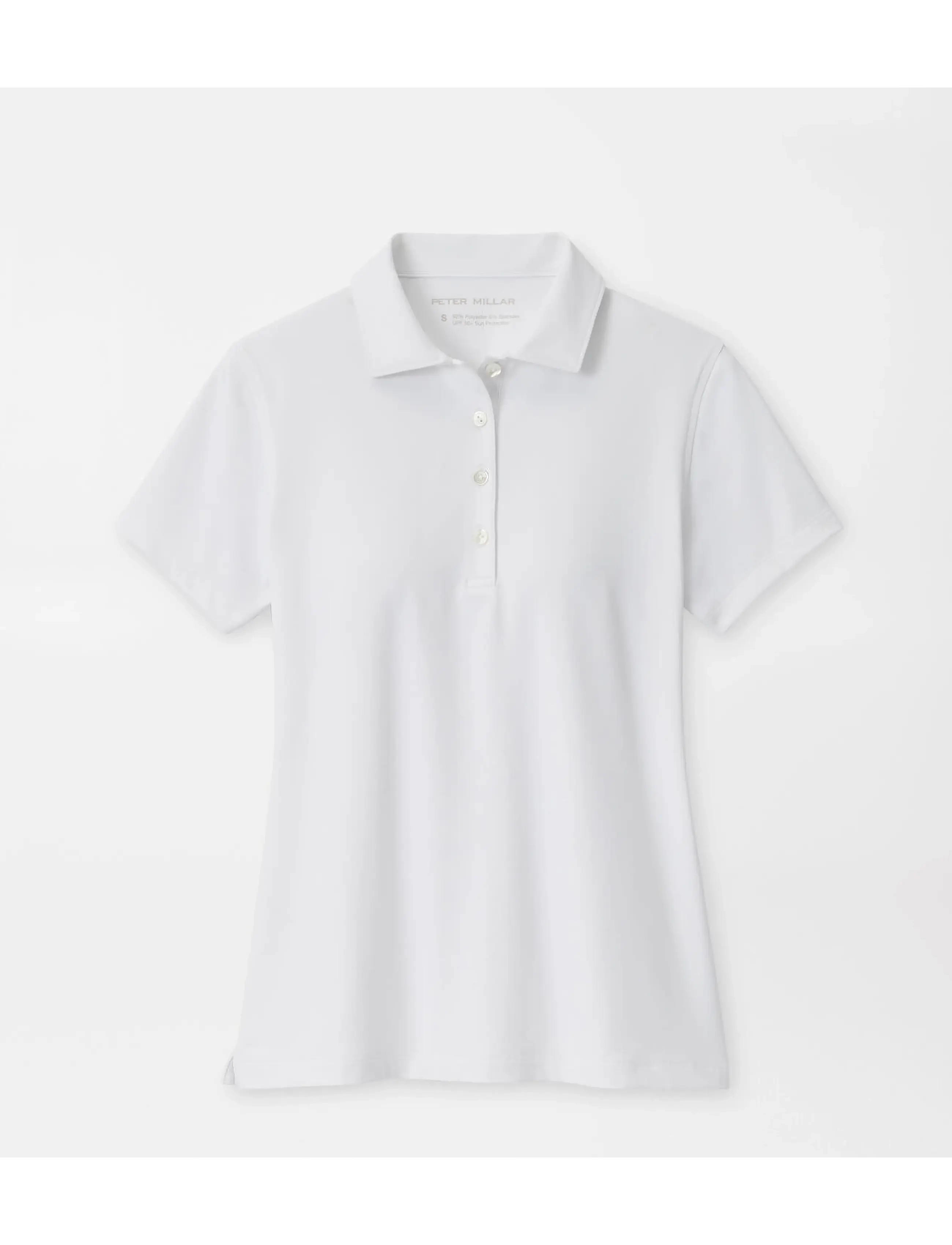 PETER MILLAR Kurz Sleeve Button Polo Weiß - XL - Damen