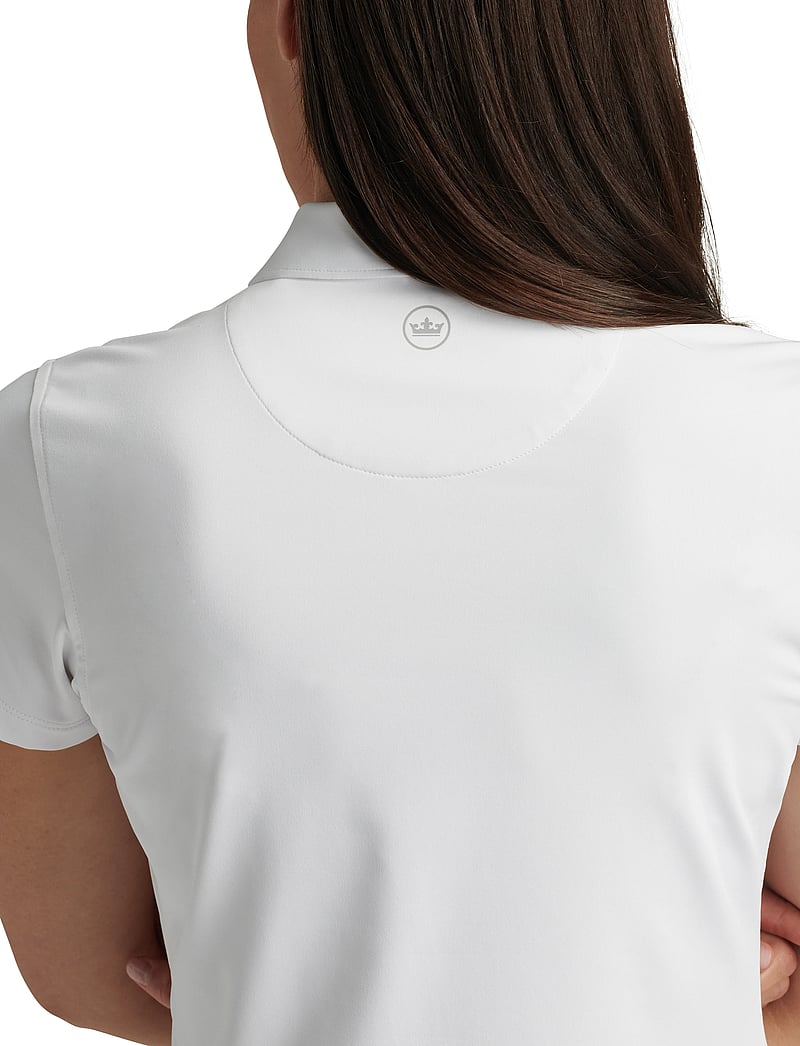 Peter Millar - SHORT SLEEVE BUTTON POLO - toppar & t-shirts - white - 2