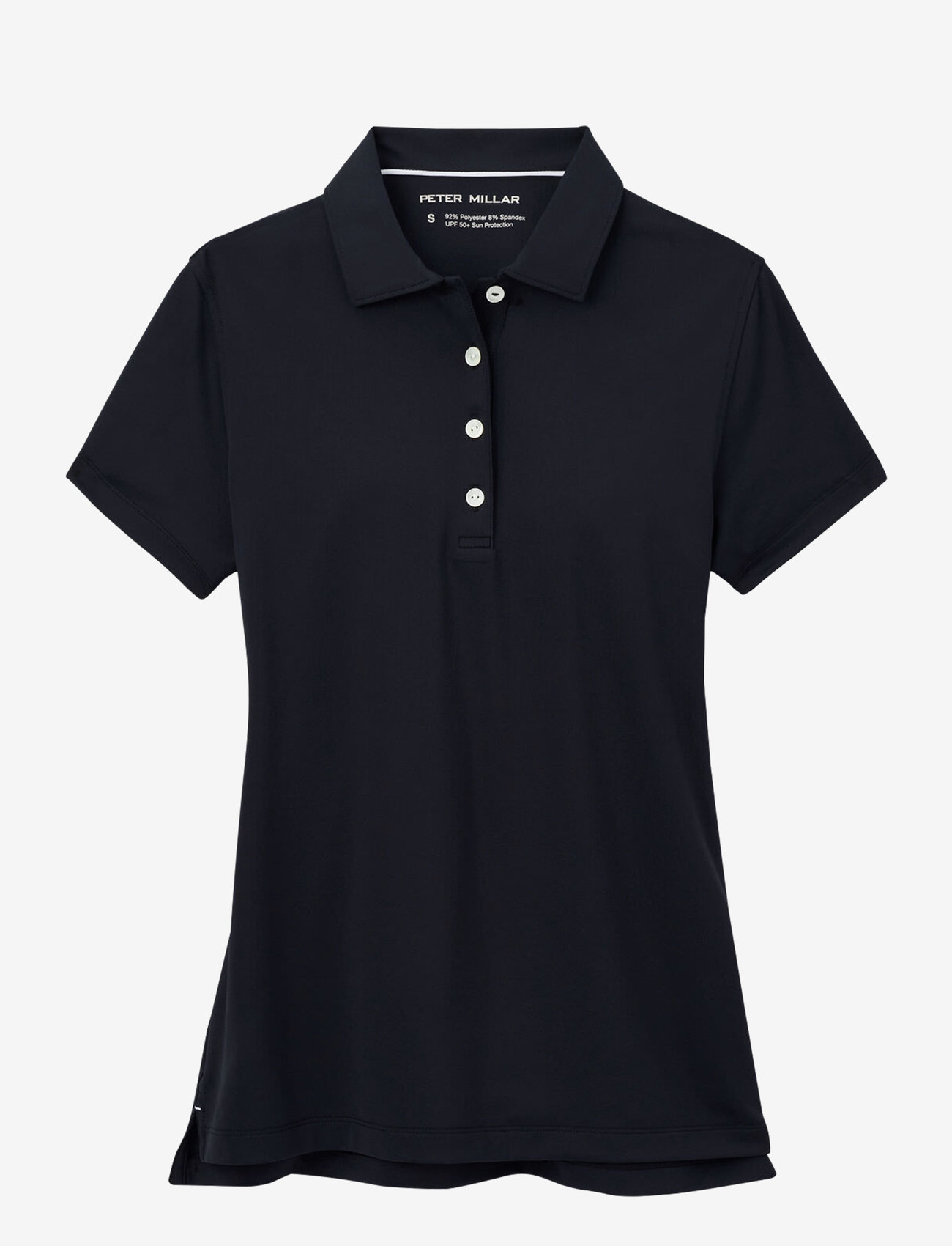 Peter Millar - SHORT SLEEVE BUTTON POLO - poloshirts - blk - 0