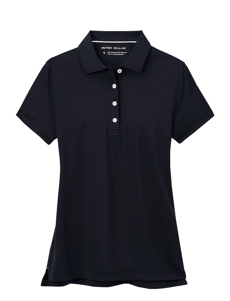Peter Millar - SHORT SLEEVE BUTTON POLO - polos - blk - 1