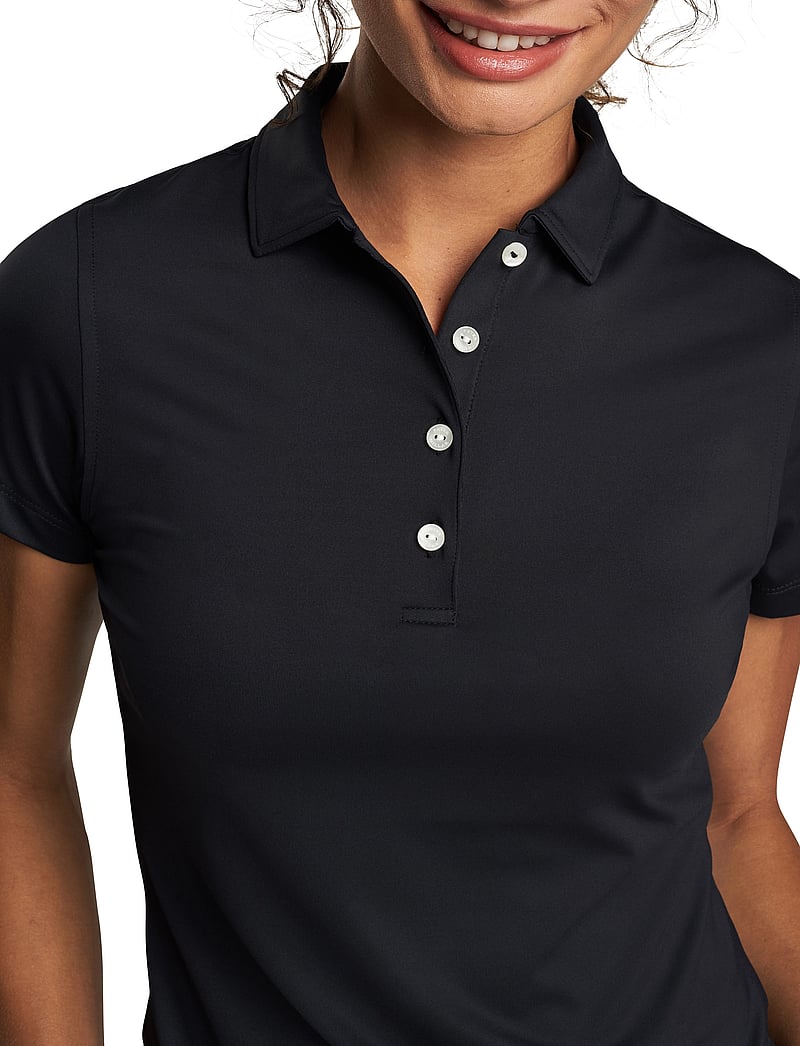 Peter Millar - SHORT SLEEVE BUTTON POLO - polos - blk - 4