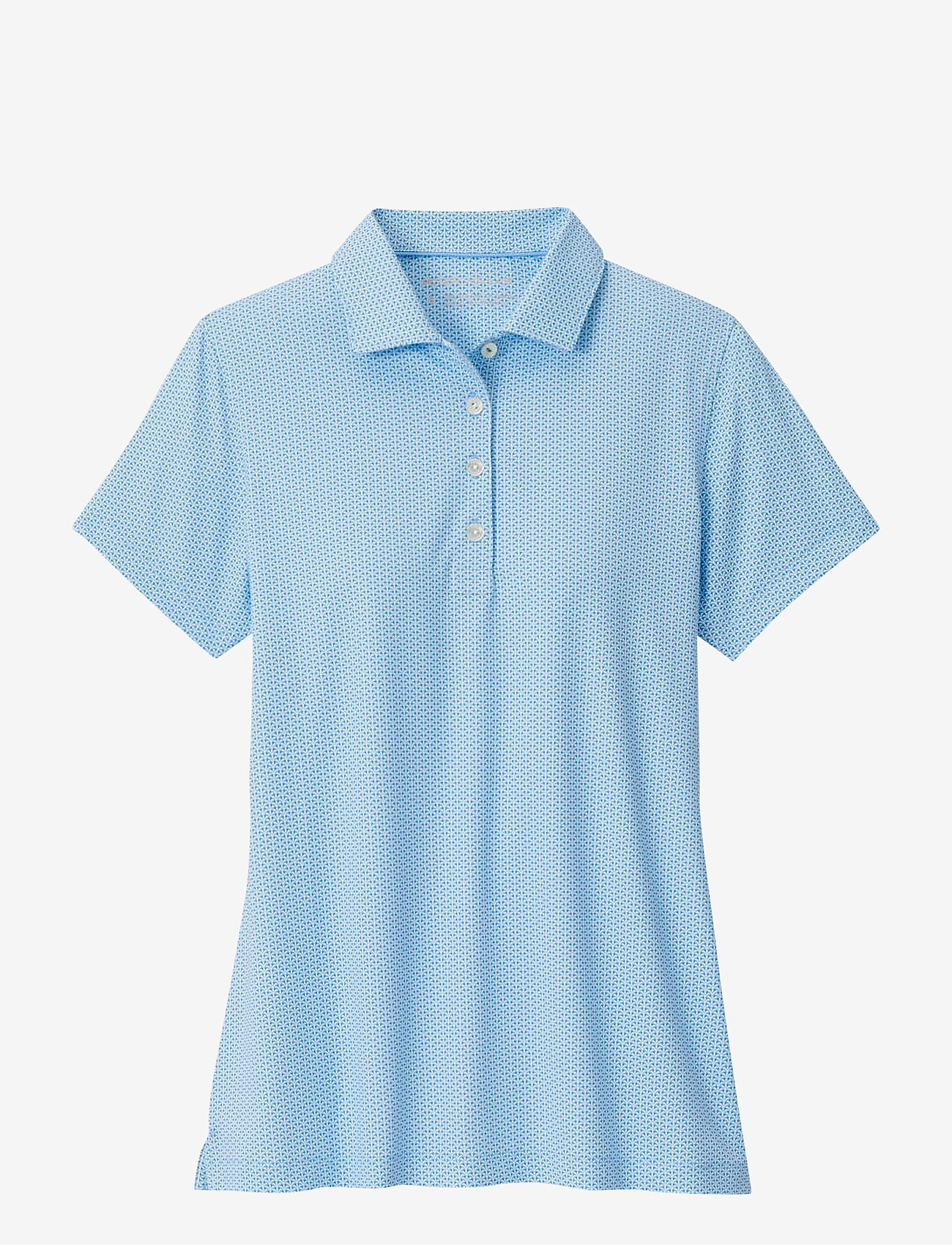 Peter Millar - TRILLIUM NEAT SHORT SLEEVE BUTTON POLO - cottage blue - 1