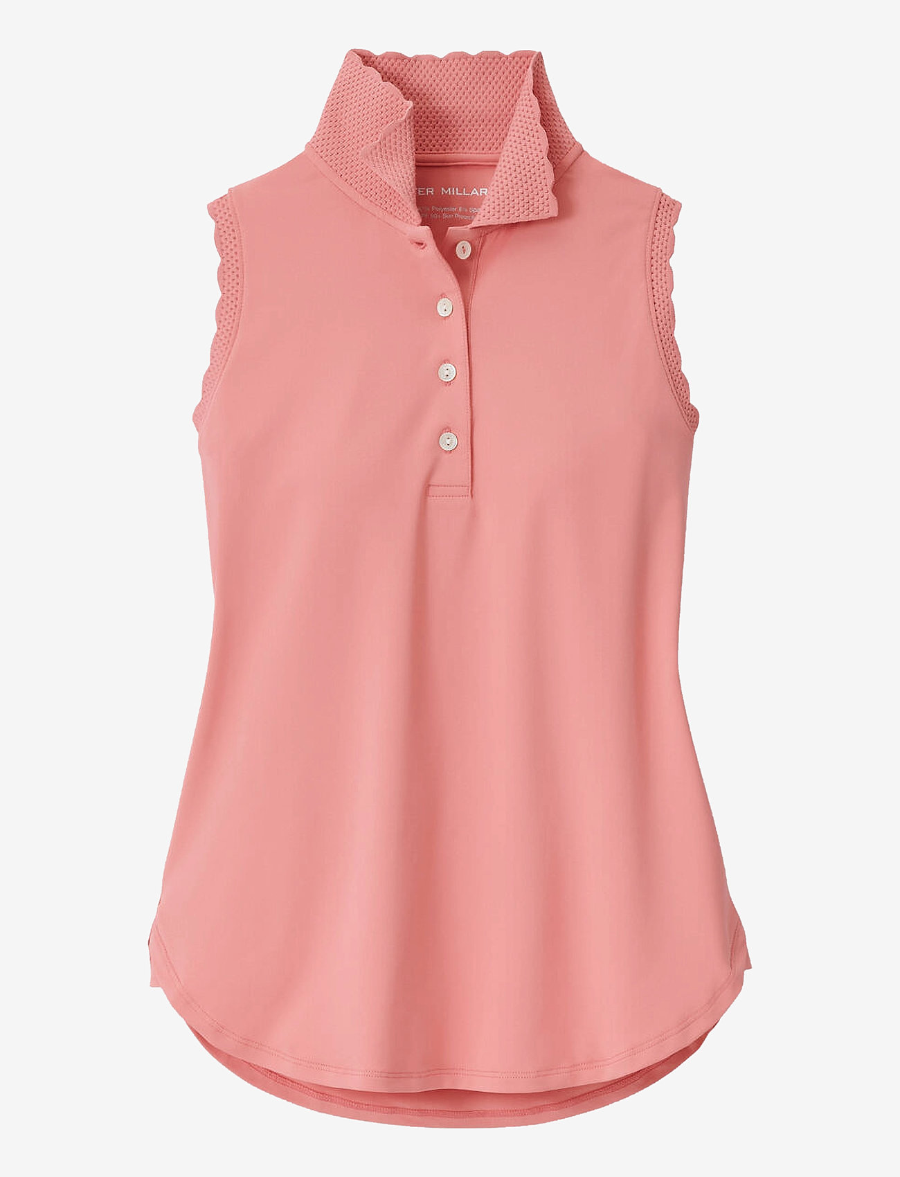 Peter Millar - OPAL SLEEVELESS STRETCH JERSEY POLO - tank tops - coral reef - 1