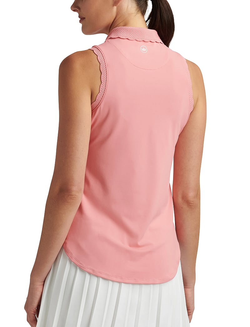 Peter Millar - OPAL SLEEVELESS STRETCH JERSEY POLO - tank tops - coral reef - 2