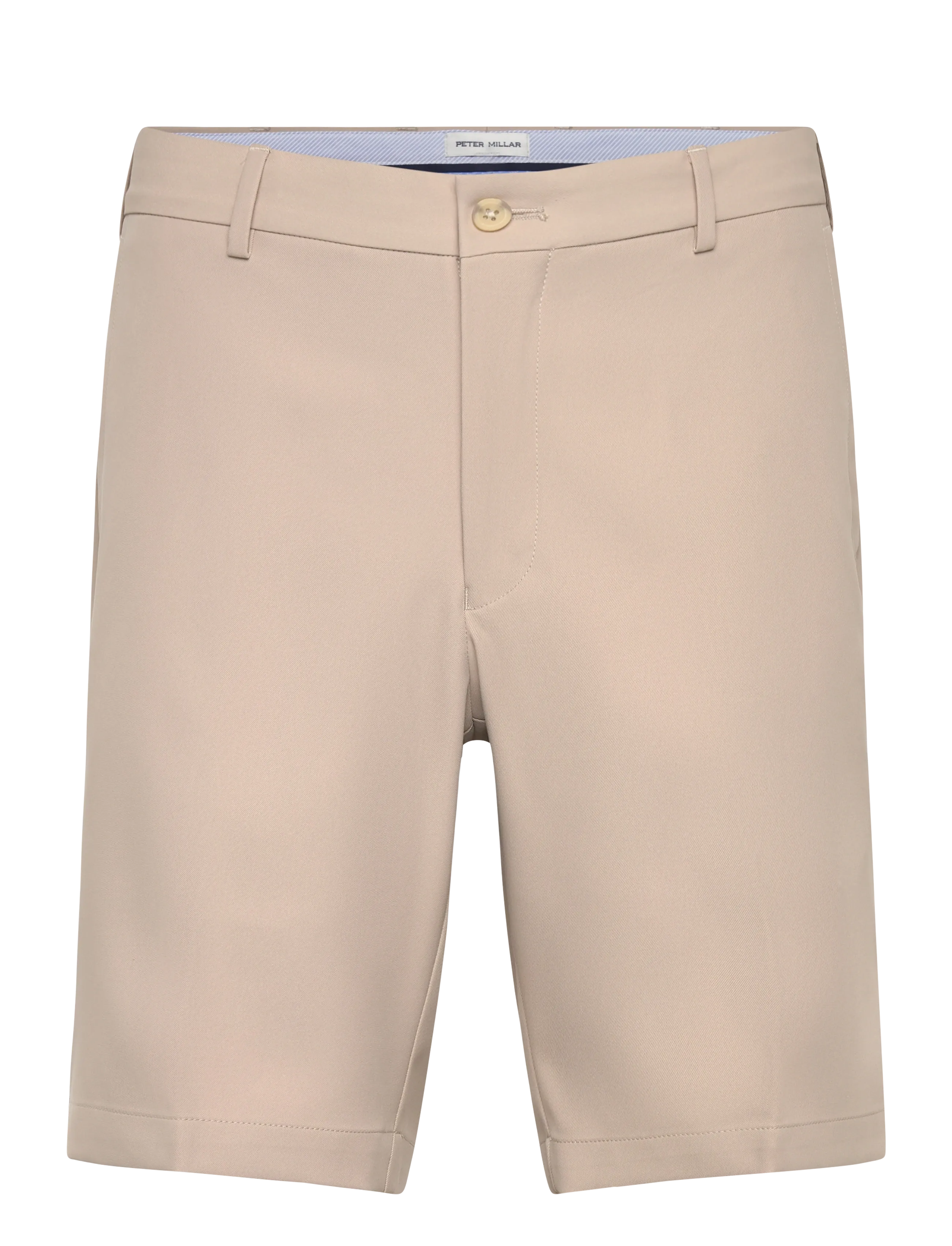 Peter Millar Salem High Drape Perf Short, 36 Regular, Beige, Sport Shorts > Sport Golf Shorts, Herre