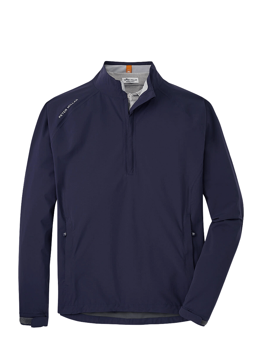 Peter Millar - SHIELD HALF-ZIP RAIN SHELL - outdoor - nav - 1