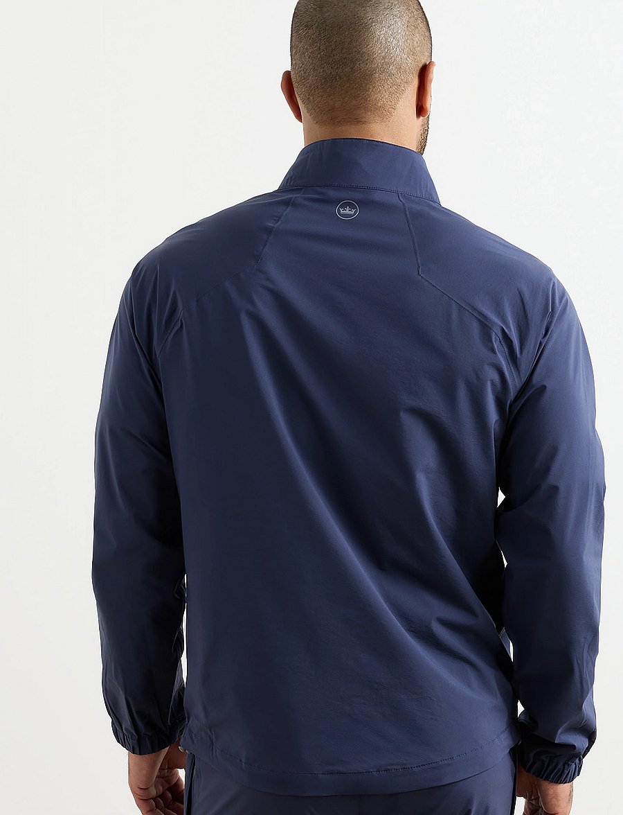 Peter Millar - SHIELD HALF-ZIP RAIN SHELL - regnjackor - nav - 2