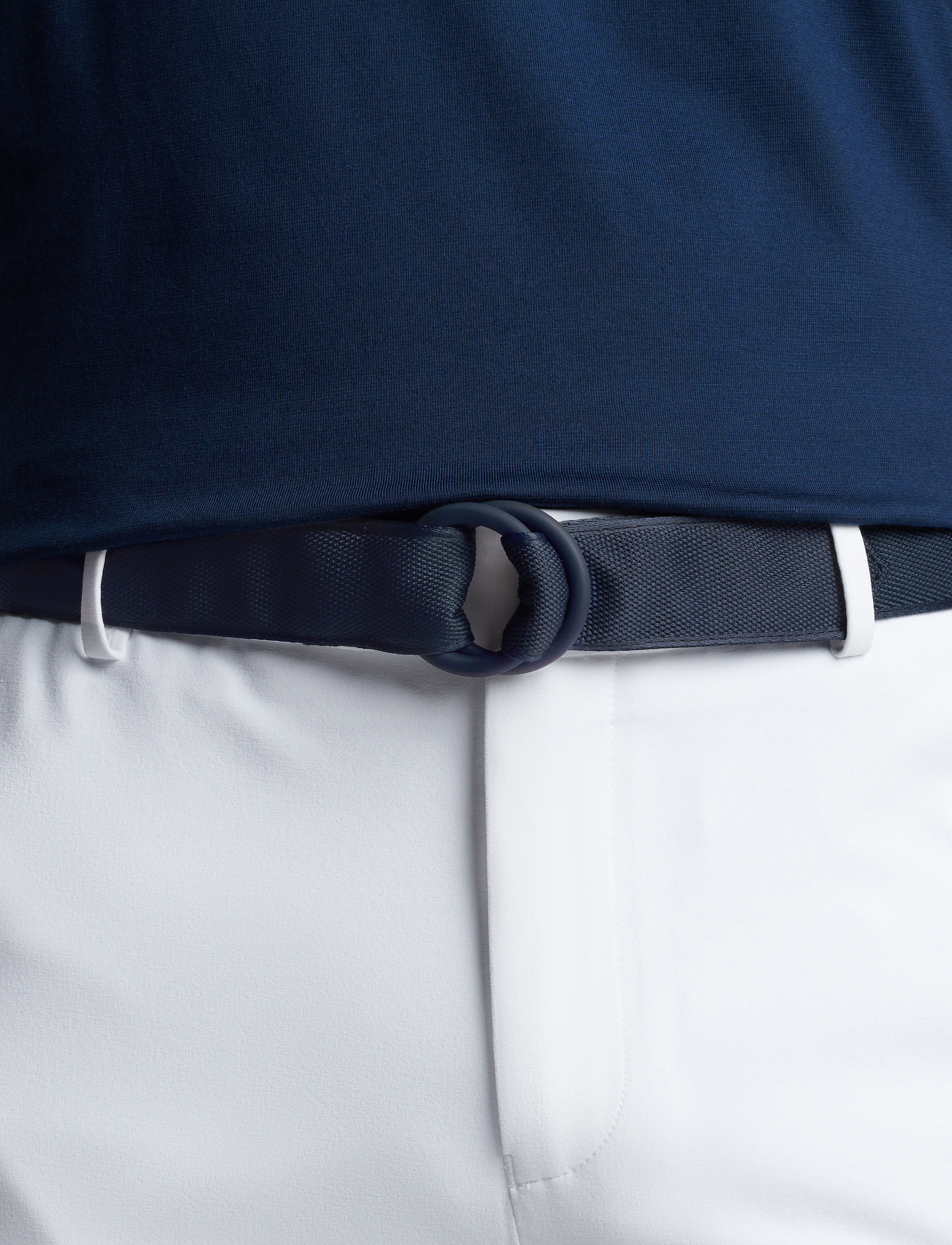Peter Millar O-Ring Belt, Mænd, O-Ring Bælte, Navy, Str: XXL