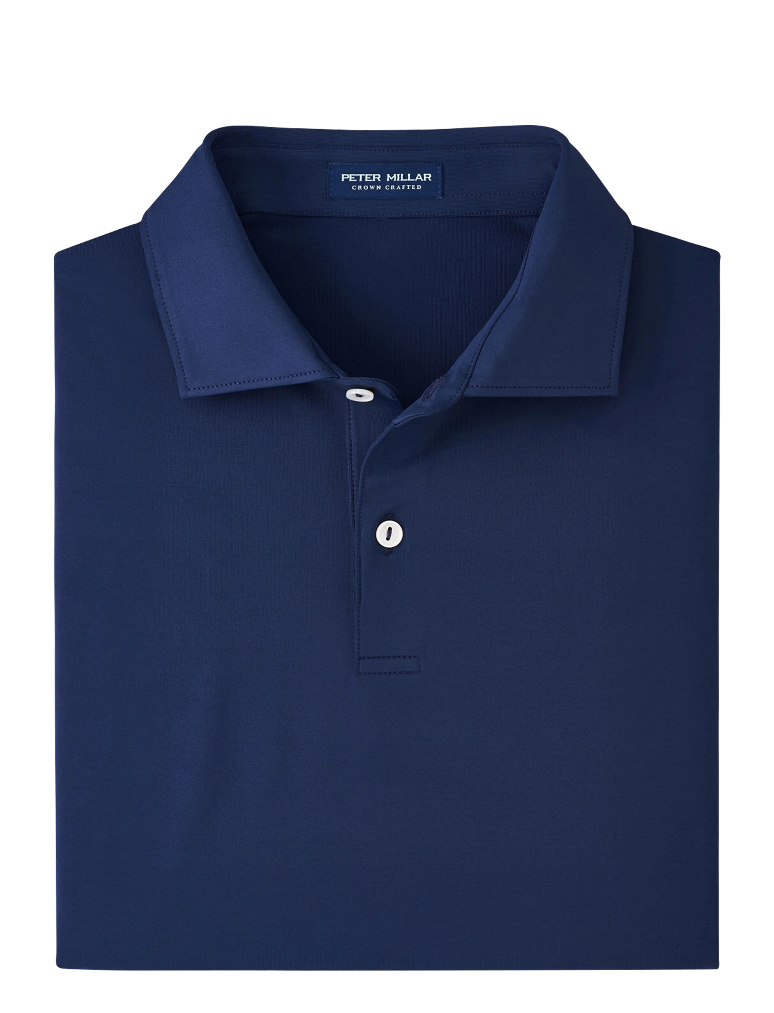 Peter Millar Solid Performance Jersey Polo, XXL, Navy, Poloer > Kortærmede, Herre