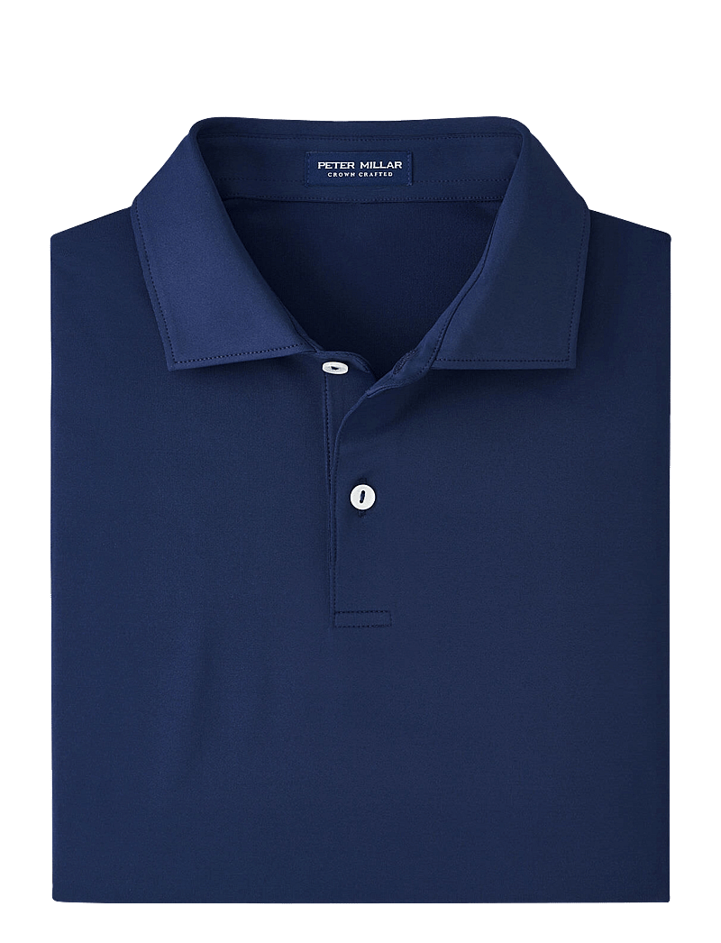 Peter Millar - SOLID PERFORMANCE JERSEY POLO - toppe & t-shirts - nav - 0