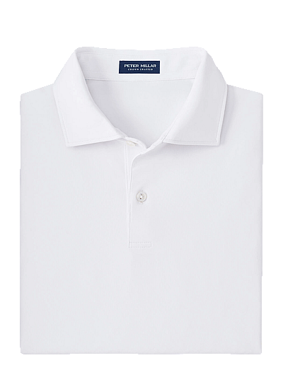 Peter Millar SOLID PERFORMANCE JERSEY POLO - Kleidung - WHT / white