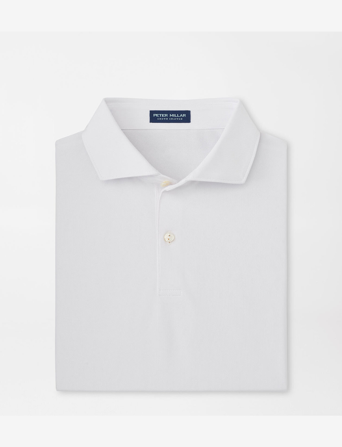 Peter Millar - SOUL PERFORMANCE MESH POLO - EDWIN SPREAD COLLAR - kortærmede poloer - white - 1