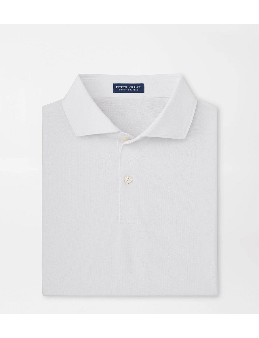 Peter Millar - SOUL PERFORMANCE MESH POLO - EDWIN SPREAD COLLAR - oberteile & t-shirts - white - 1