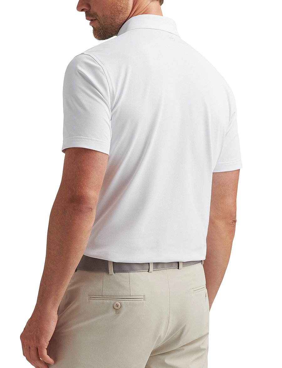 Peter Millar - SOUL PERFORMANCE MESH POLO - EDWIN SPREAD COLLAR - oberteile & t-shirts - white - 2
