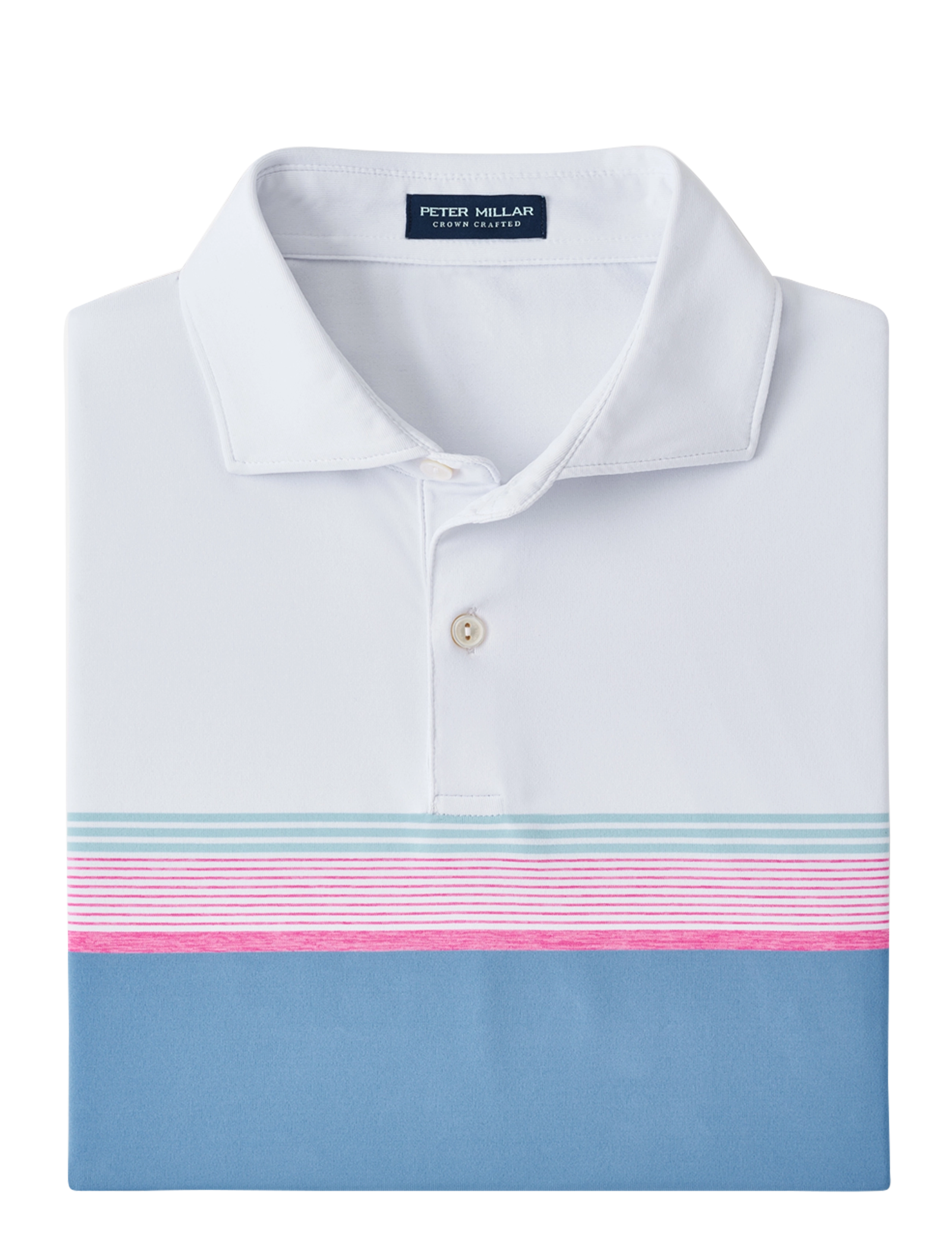JULIUS PERFORMANCE JERSEY POLO - EDWIN SPREAD COLL - WHITE