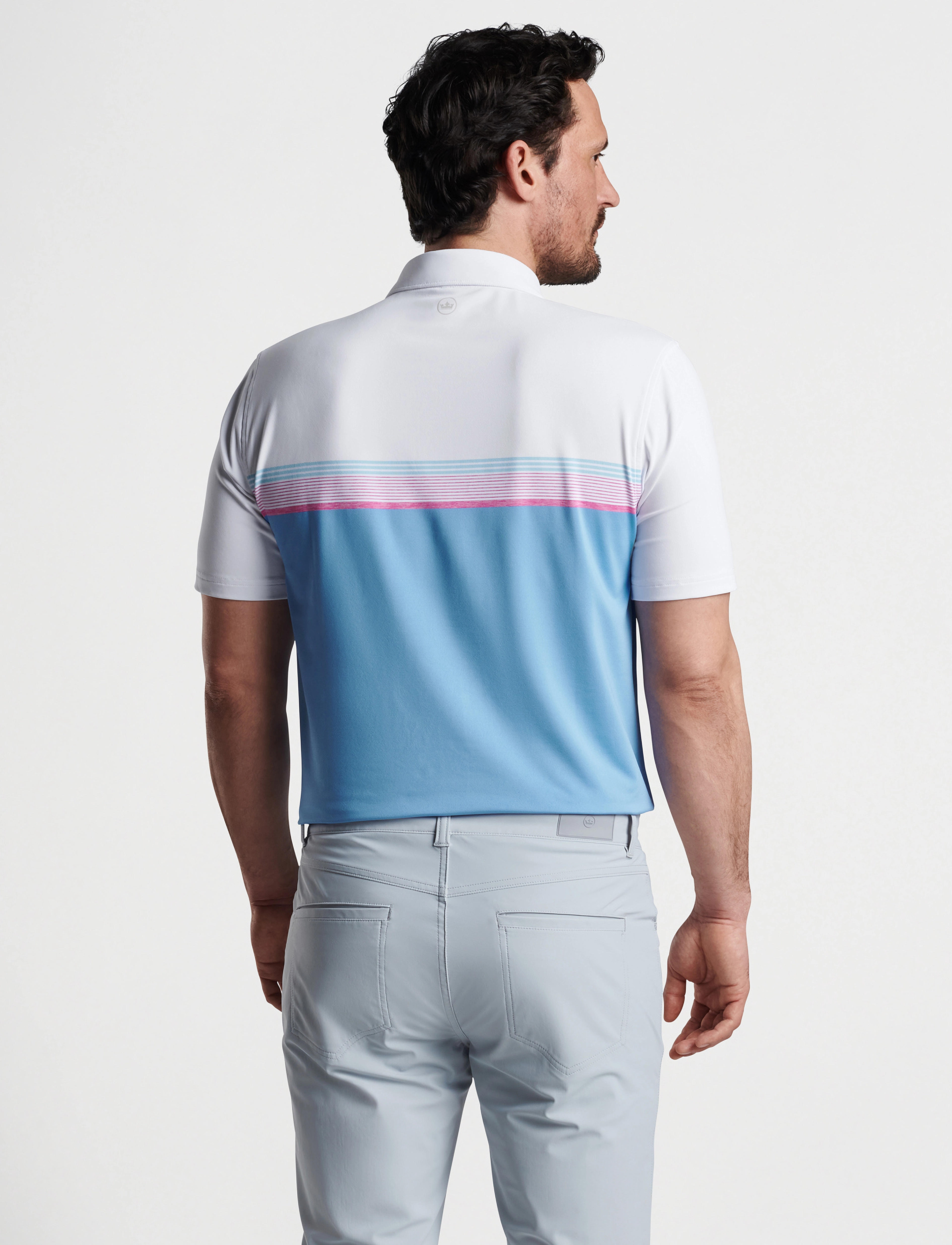Peter Millar - JULIUS PERFORMANCE JERSEY POLO - EDWIN SPREAD COLL - white - 2