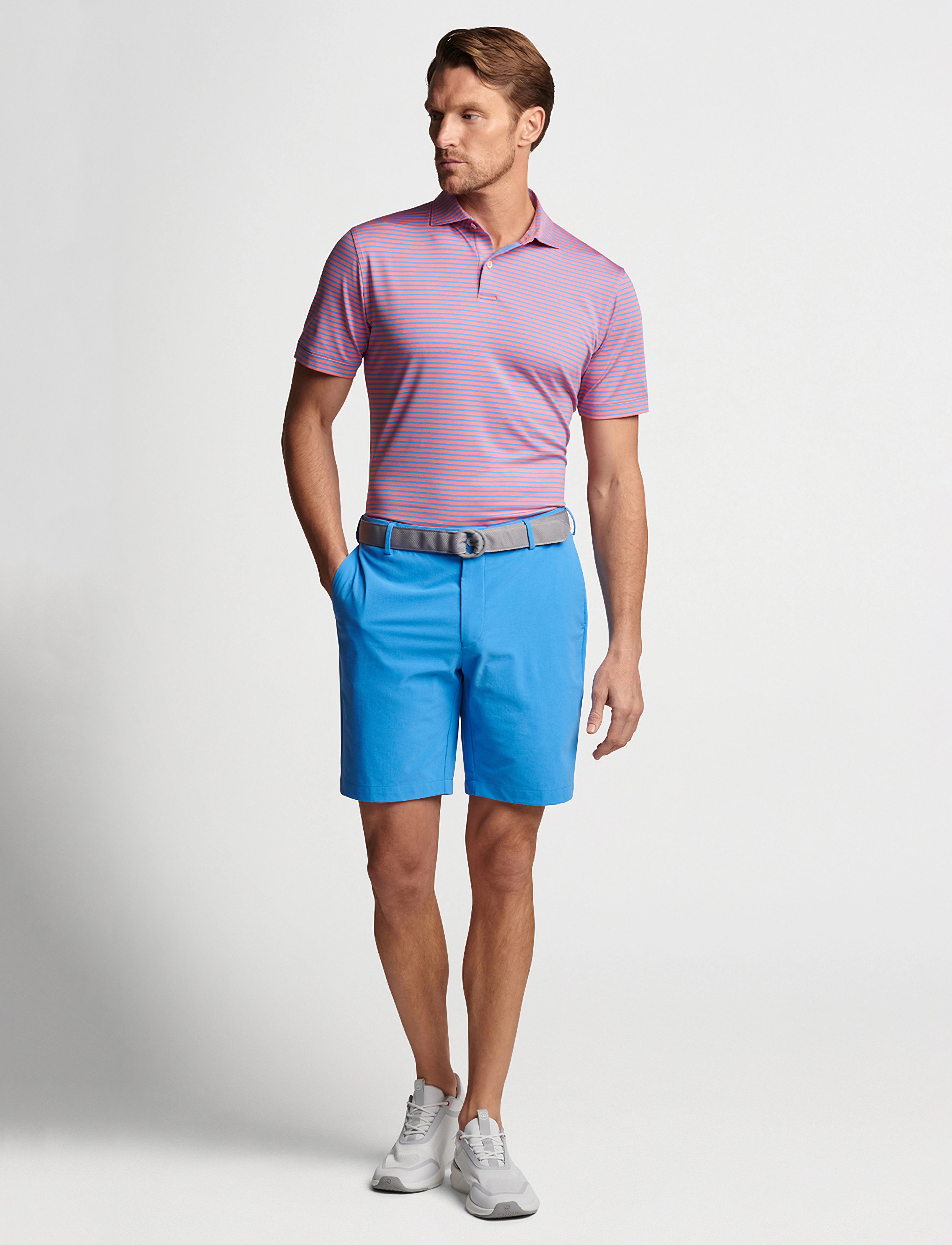 Peter Millar - MILES PERFORMANCE JERSEY POLO - red pear - 1