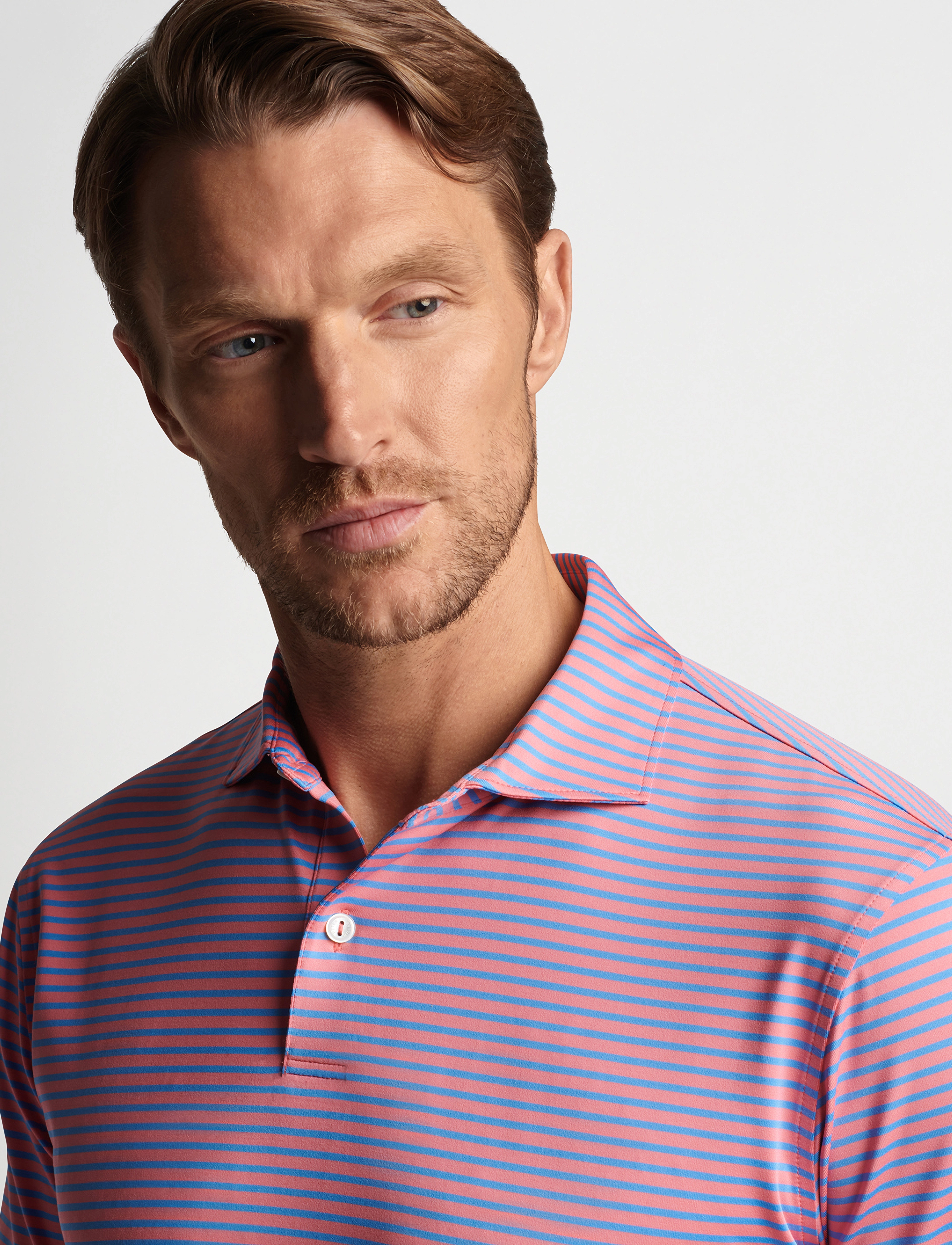 Peter Millar - MILES PERFORMANCE JERSEY POLO - red pear - 3