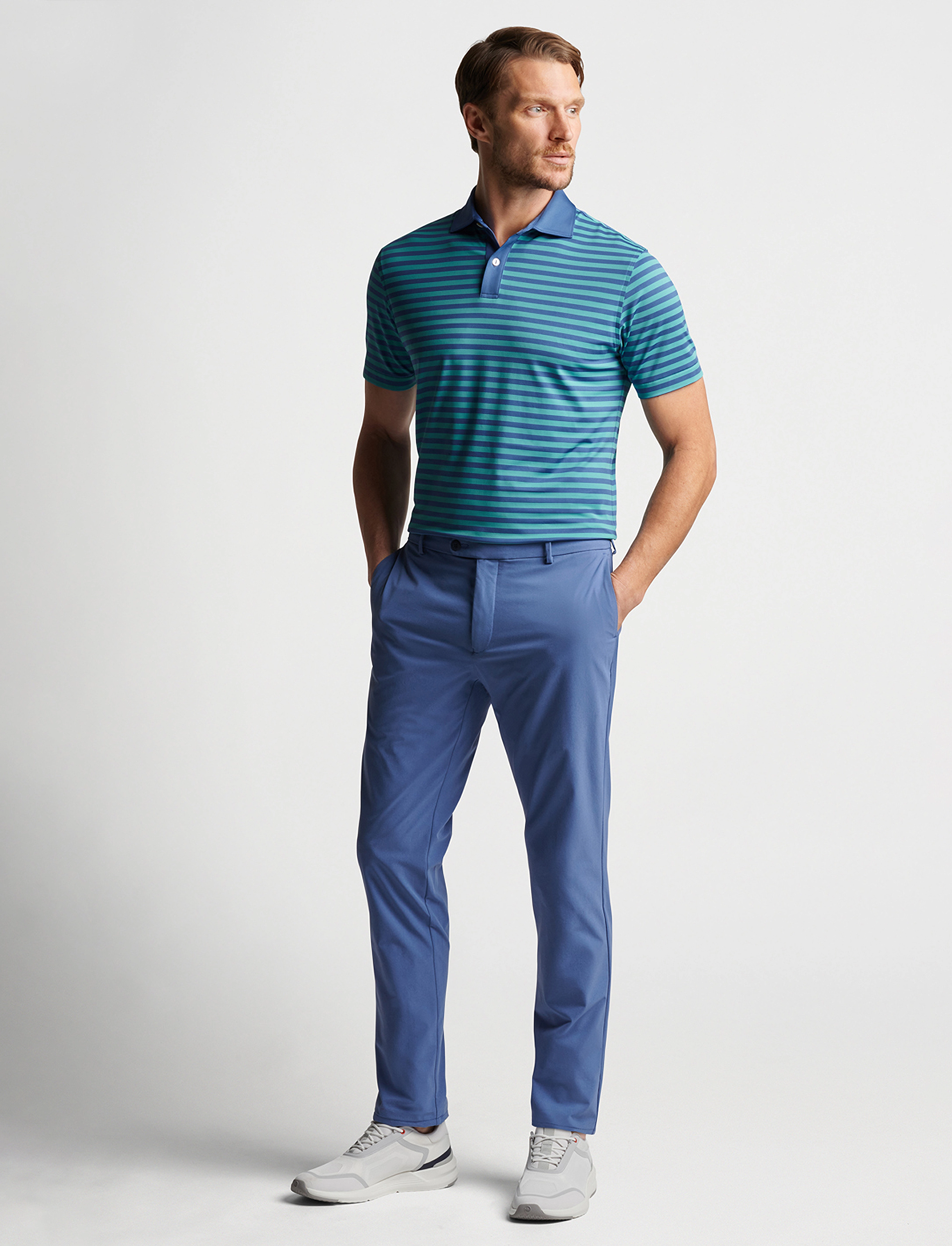 Peter Millar - BASS PERFORMANCE POLO - blue pearl - 1