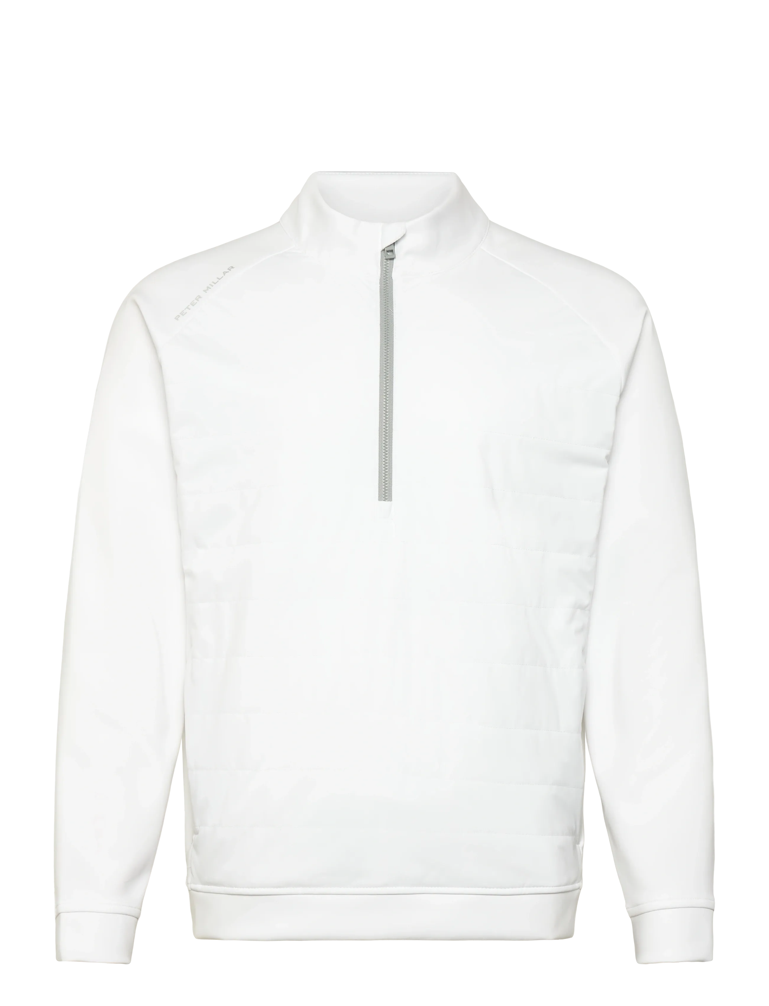 Peter Millar Weld Hybrid Half-Zip, XL, White, Sport Sweatshirts & Hoodies > Sport Sweatshirts, Herre
