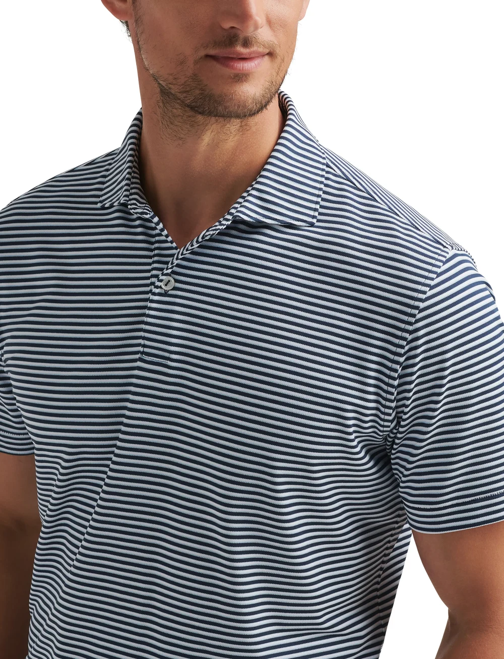 Peter Millar - TEMPO PERFORMANCE MESH POLO - EDWIN SPREAD COLLAR - oberteile & t-shirts - navy - 4