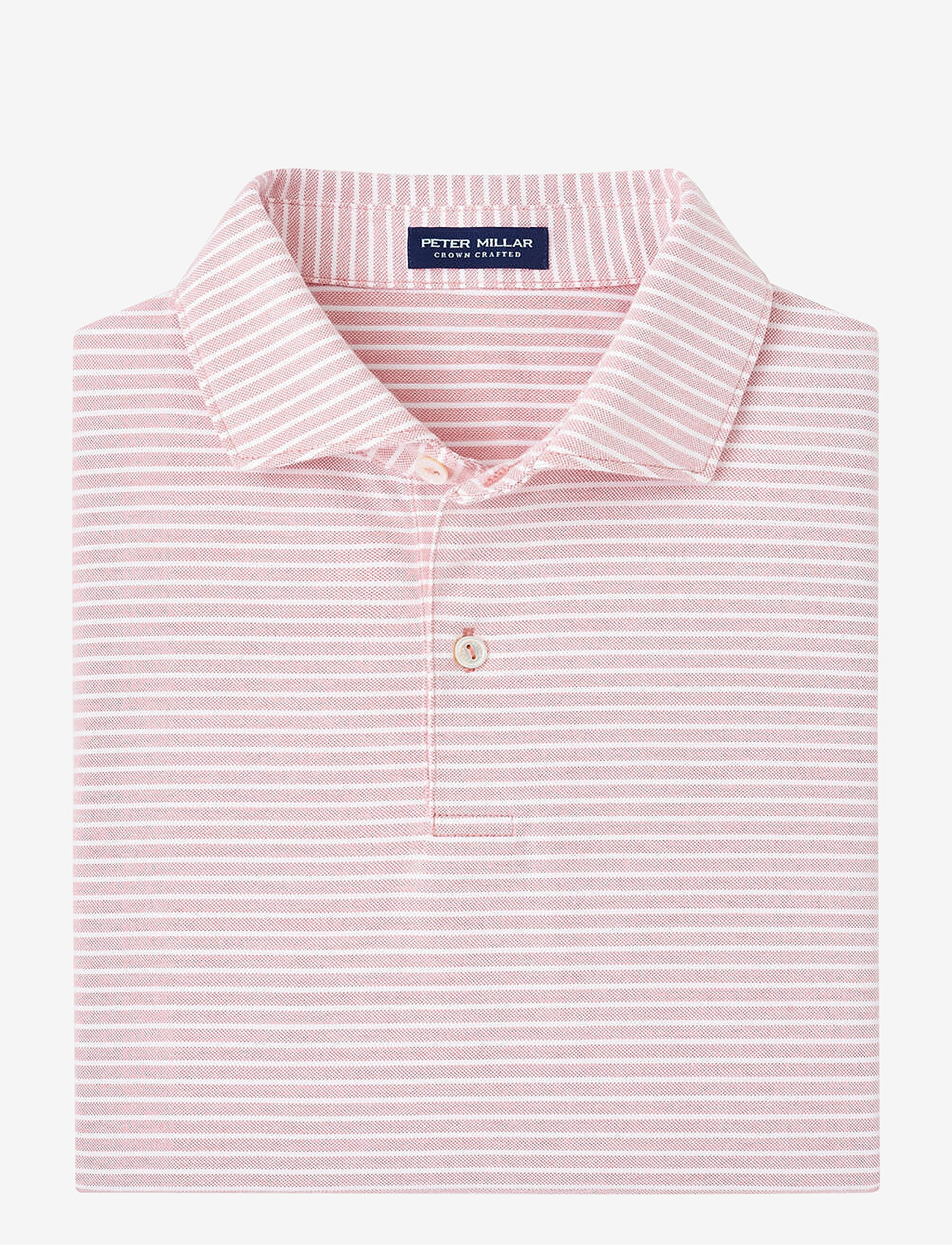 Peter Millar - ALBATROSS COTTON BLEND PIQUE POLO - EDWIN SPREAD C - pink crepe - 1