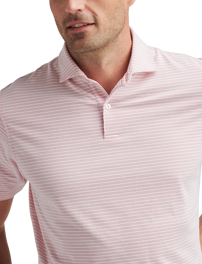 Peter Millar - ALBATROSS COTTON BLEND PIQUE POLO - EDWIN SPREAD C - pink crepe - 4