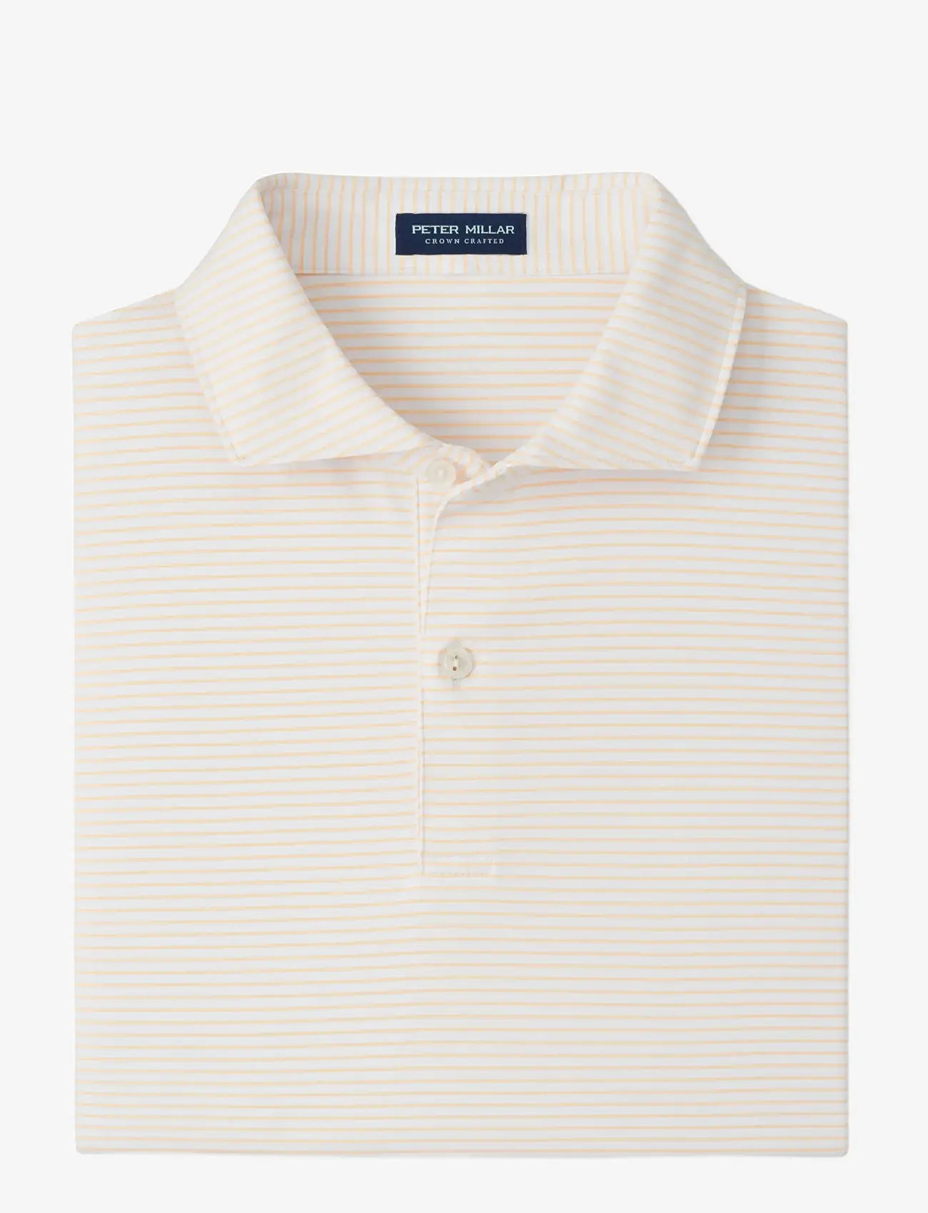 Peter Millar - BALLAD PERFORMANCE JERSEY POLO - EDWIN SPREAD COLL - lühikeste varrukatega polod - white / light orange sorbet - 1