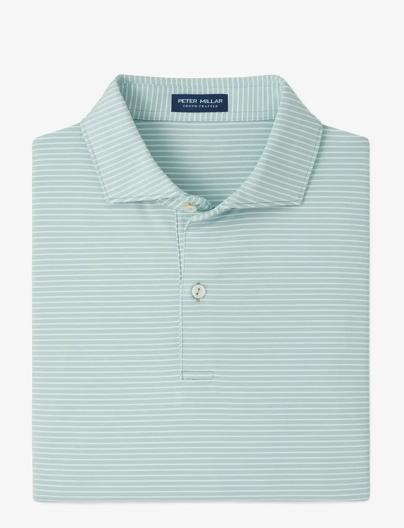 Peter Millar BALLAD PERFORMANCE JERSEY POLO - EDWIN SPREAD COLL - Peter Millar - LIGHT WILLOW / green
