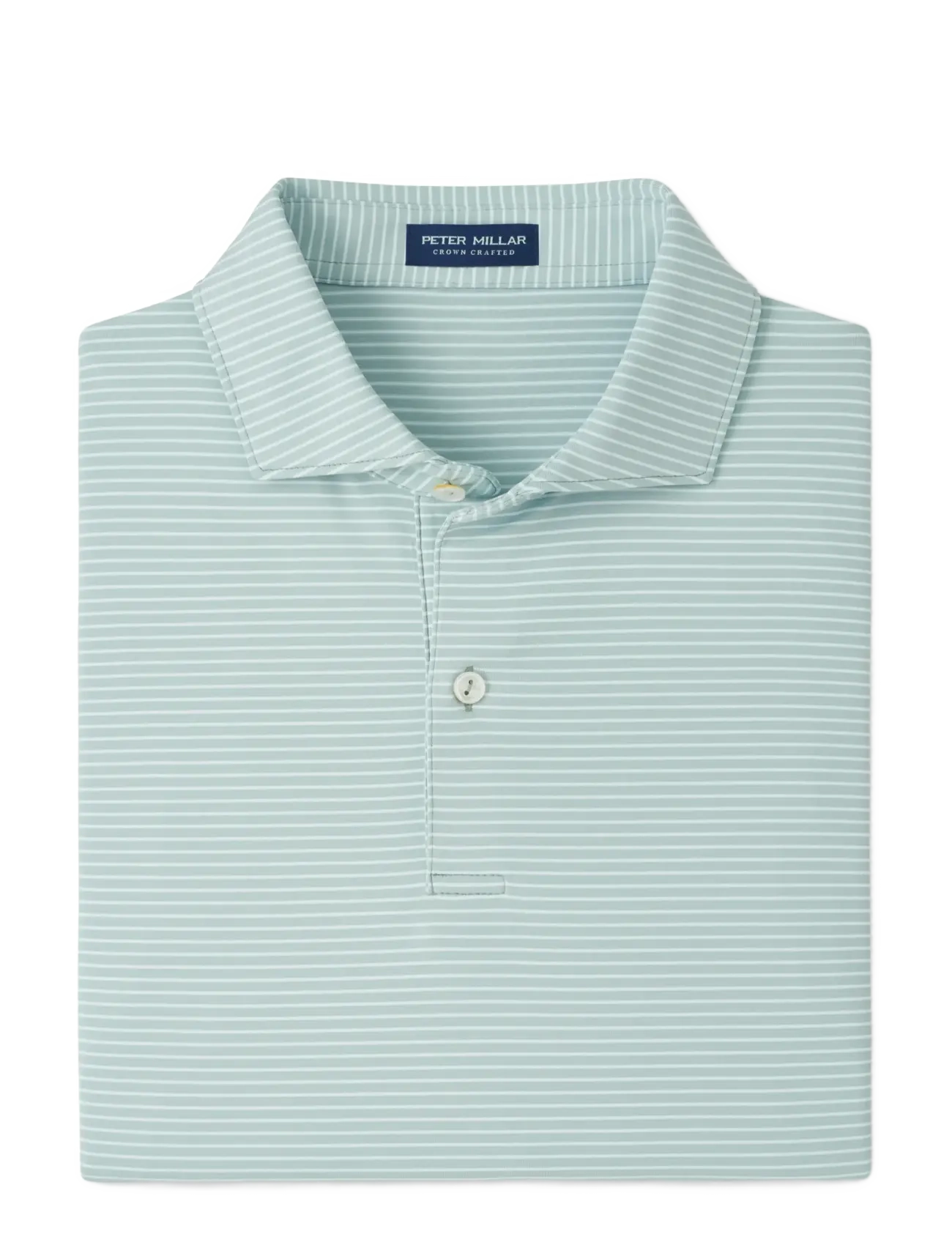 Peter Millar BALLAD PERFORMANCE JERSEY POLO - EDWIN SPREAD COLL - Peter Millar - LIGHT WILLOW / green