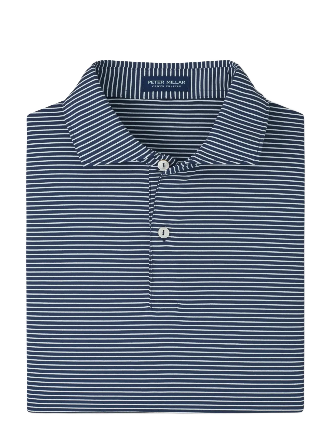 Peter Millar BALLAD PERFORMANCE JERSEY POLO - EDWIN SPREAD COLL - Peter Millar - NAVY / multi