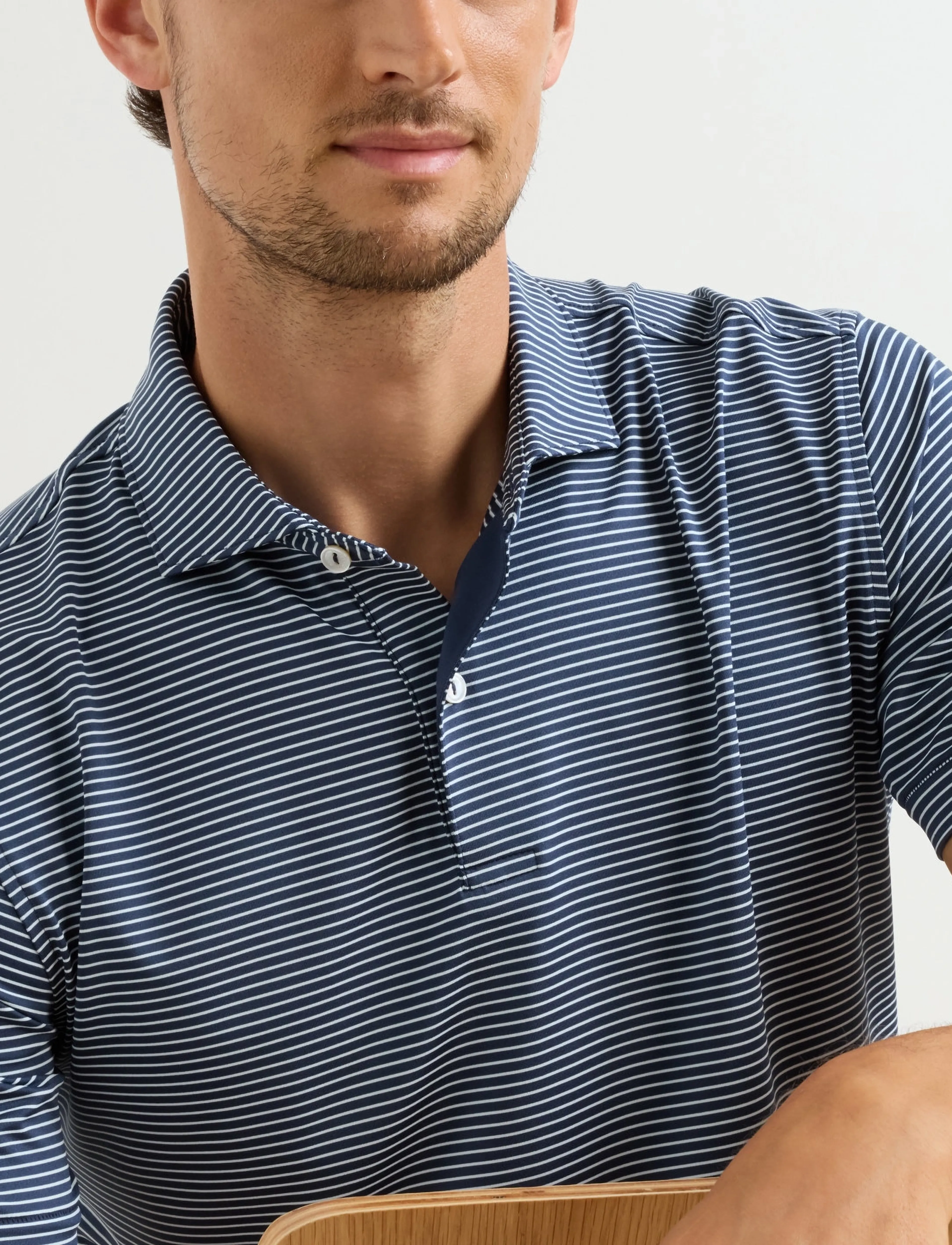 Peter Millar - BALLAD PERFORMANCE JERSEY POLO - EDWIN SPREAD COLL - kortærmede poloer - navy - 3
