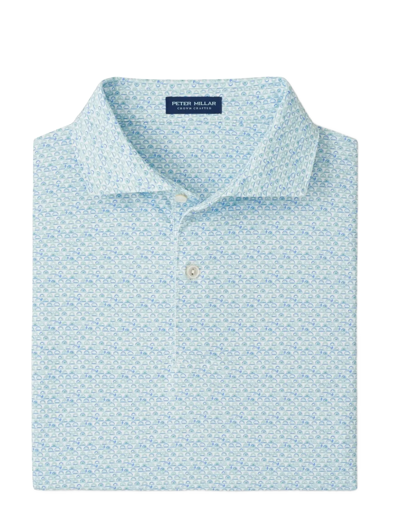 Peter Millar WOOD FIRED PERFORMANCE JERSEY POLO - EDWIN SPREAD - Peter Millar - WHITE / multi